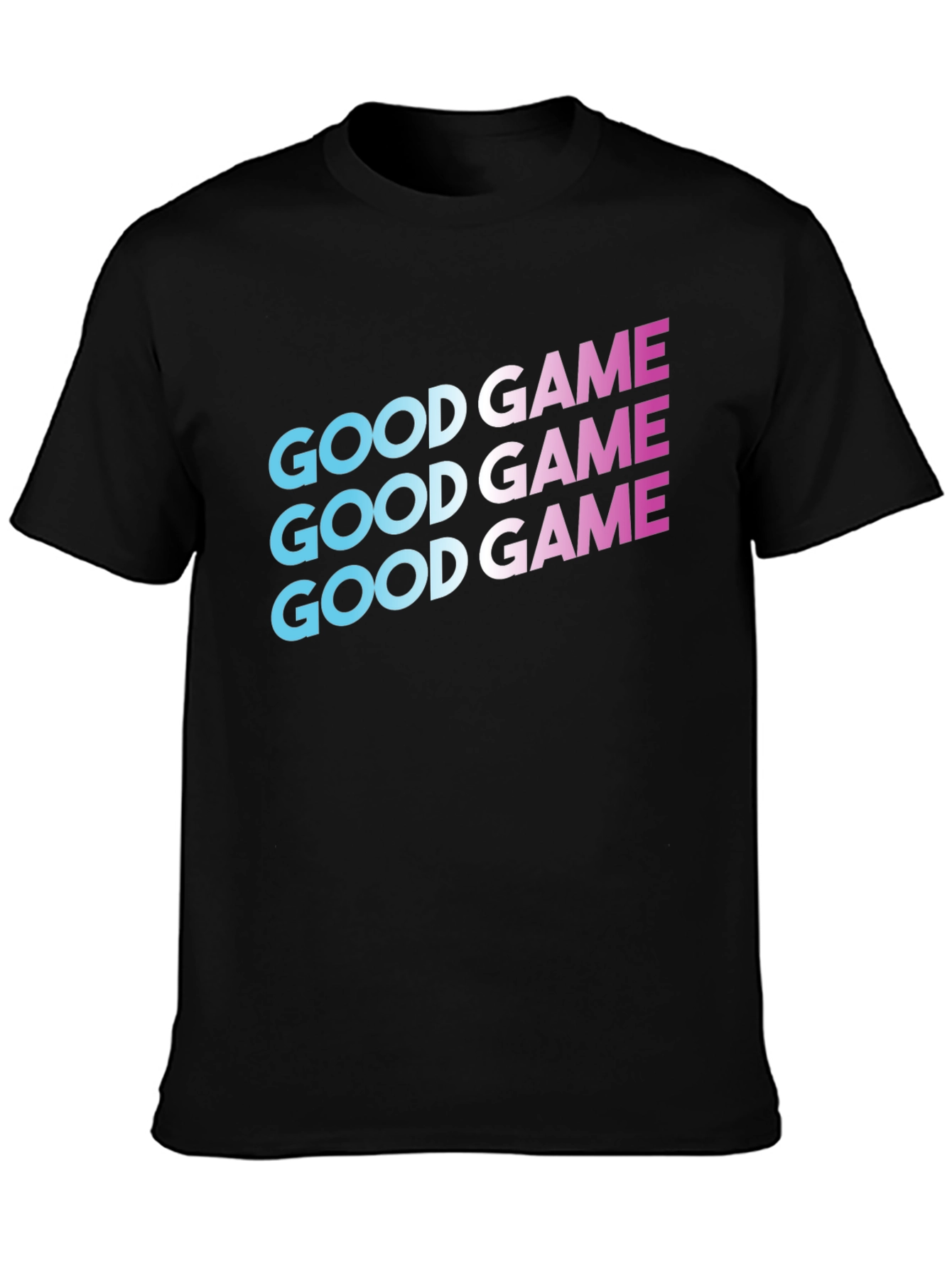 Good Game Graphic Print Tee - Black