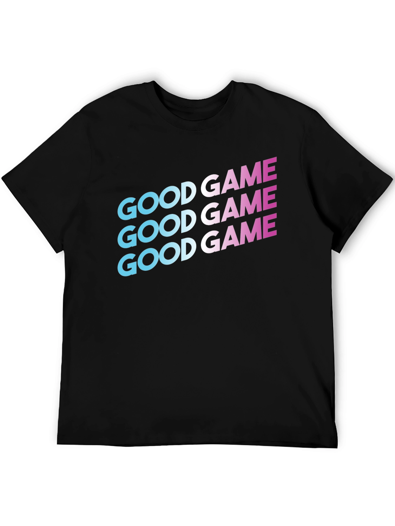 Good Game Graphic Print Tee - Black
