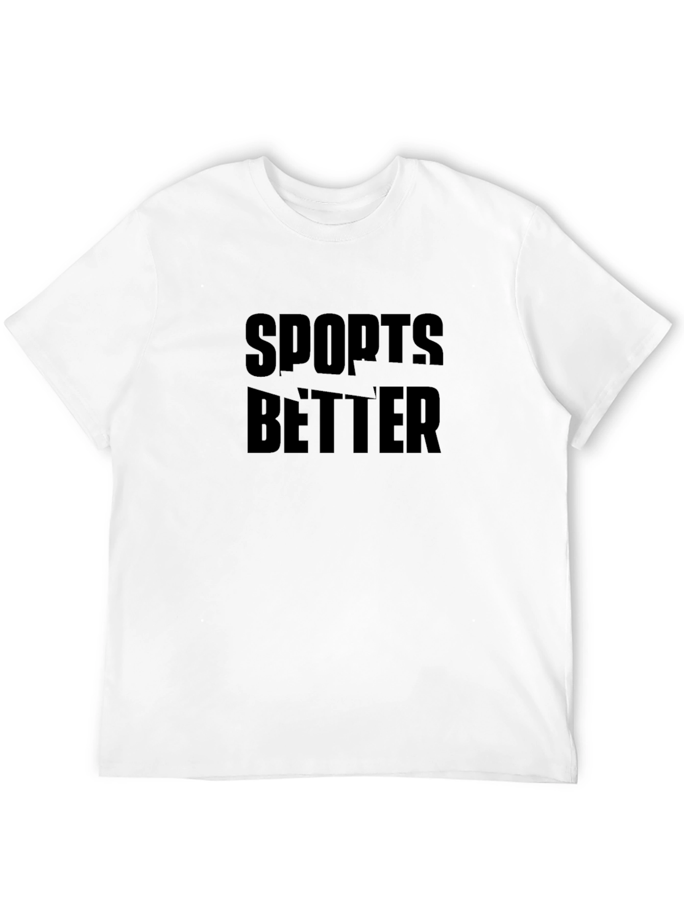 Sports Better Mens Black T-Shirt