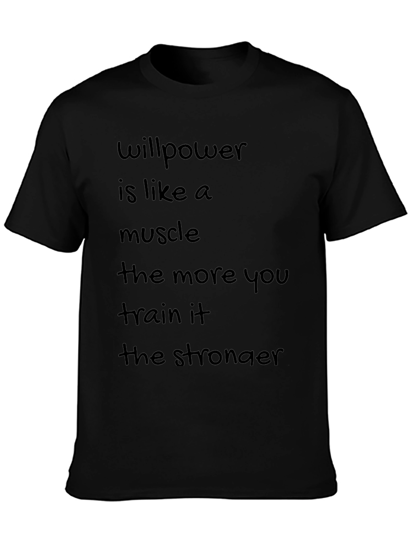 Willpower Muscle Graphic Tee - Black