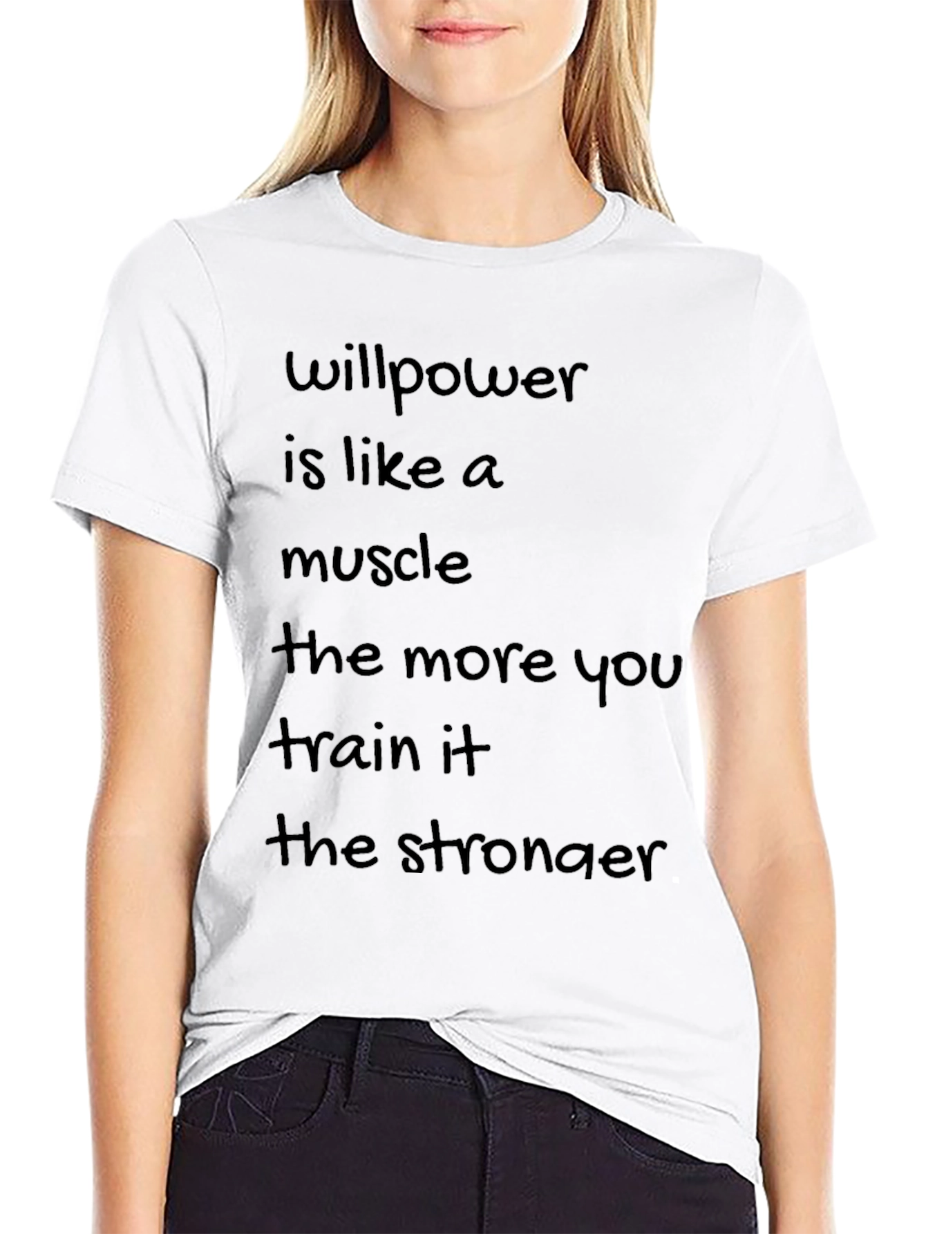 Willpower Muscle Graphic Tee - Black