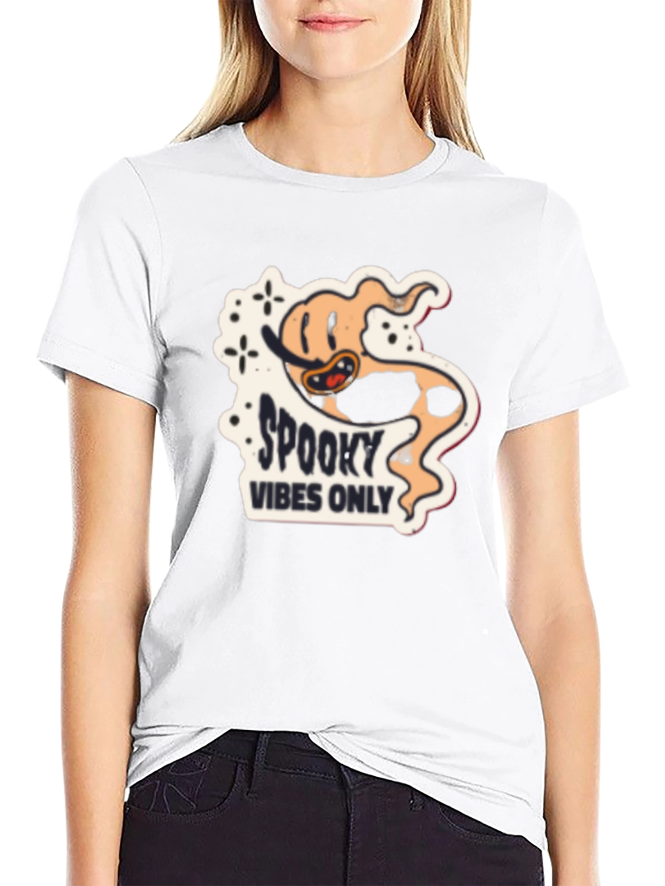 Spooky Vibes Only Graphic Tee - Halloween Shirt