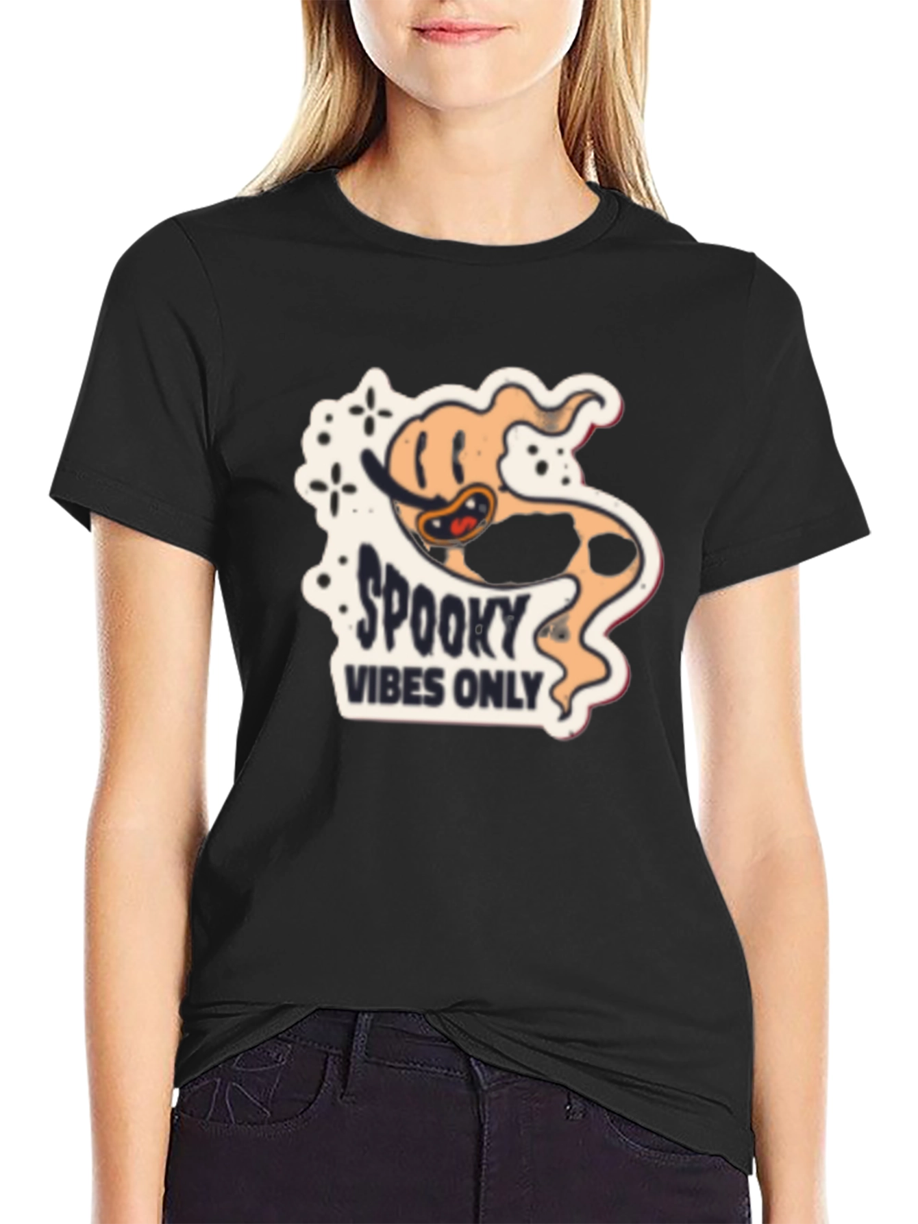 Spooky Vibes Only Graphic Tee - Halloween Shirt