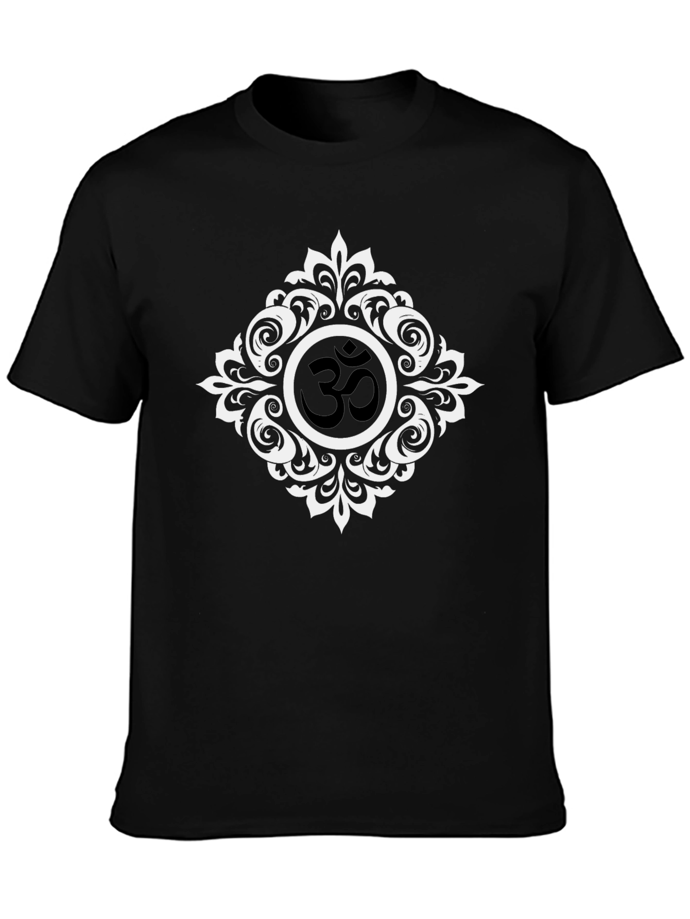 Om Symbol Graphic Tee - Stylish Black Cotton T-Shirt