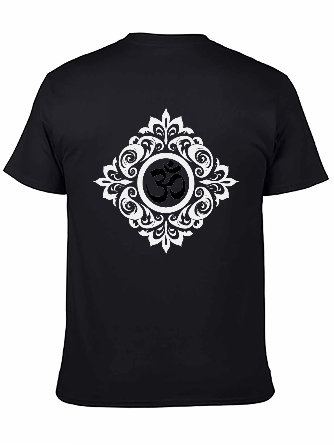 Om Symbol Graphic Tee - Stylish Black Cotton T-Shirt