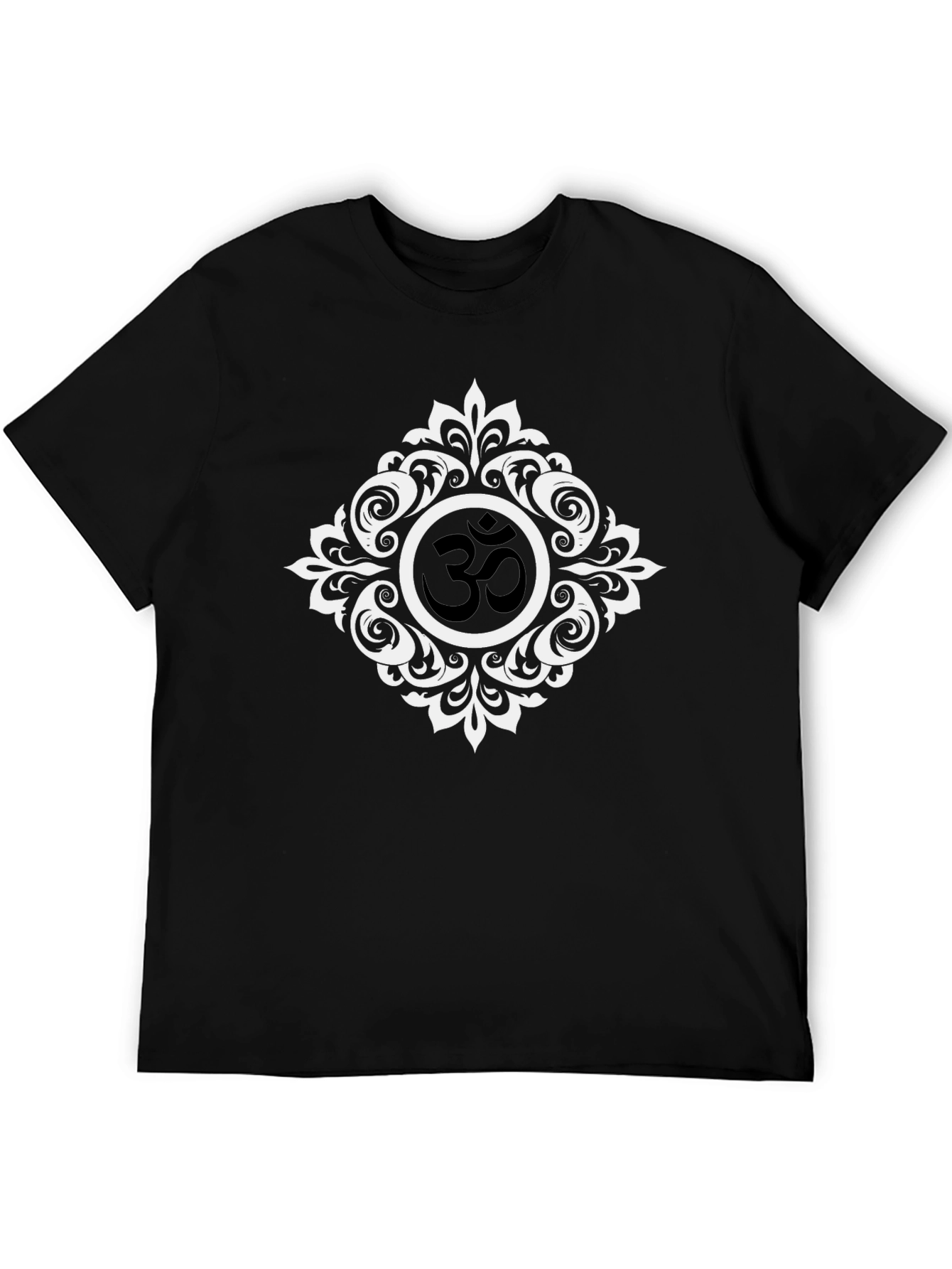 Om Symbol Graphic Tee - Stylish Black Cotton T-Shirt