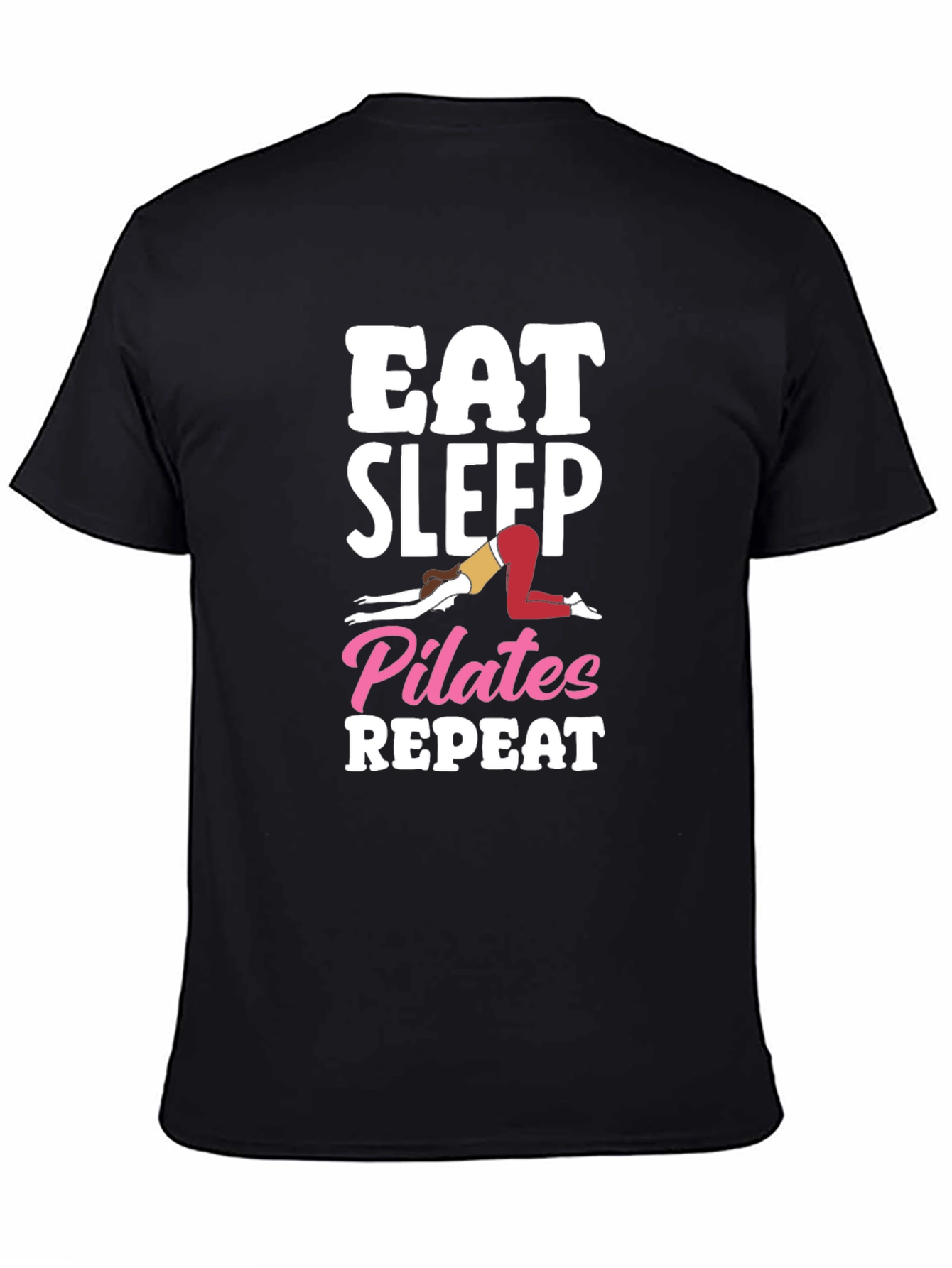 Eat Sleep Pilates Repeat Graphic Tee