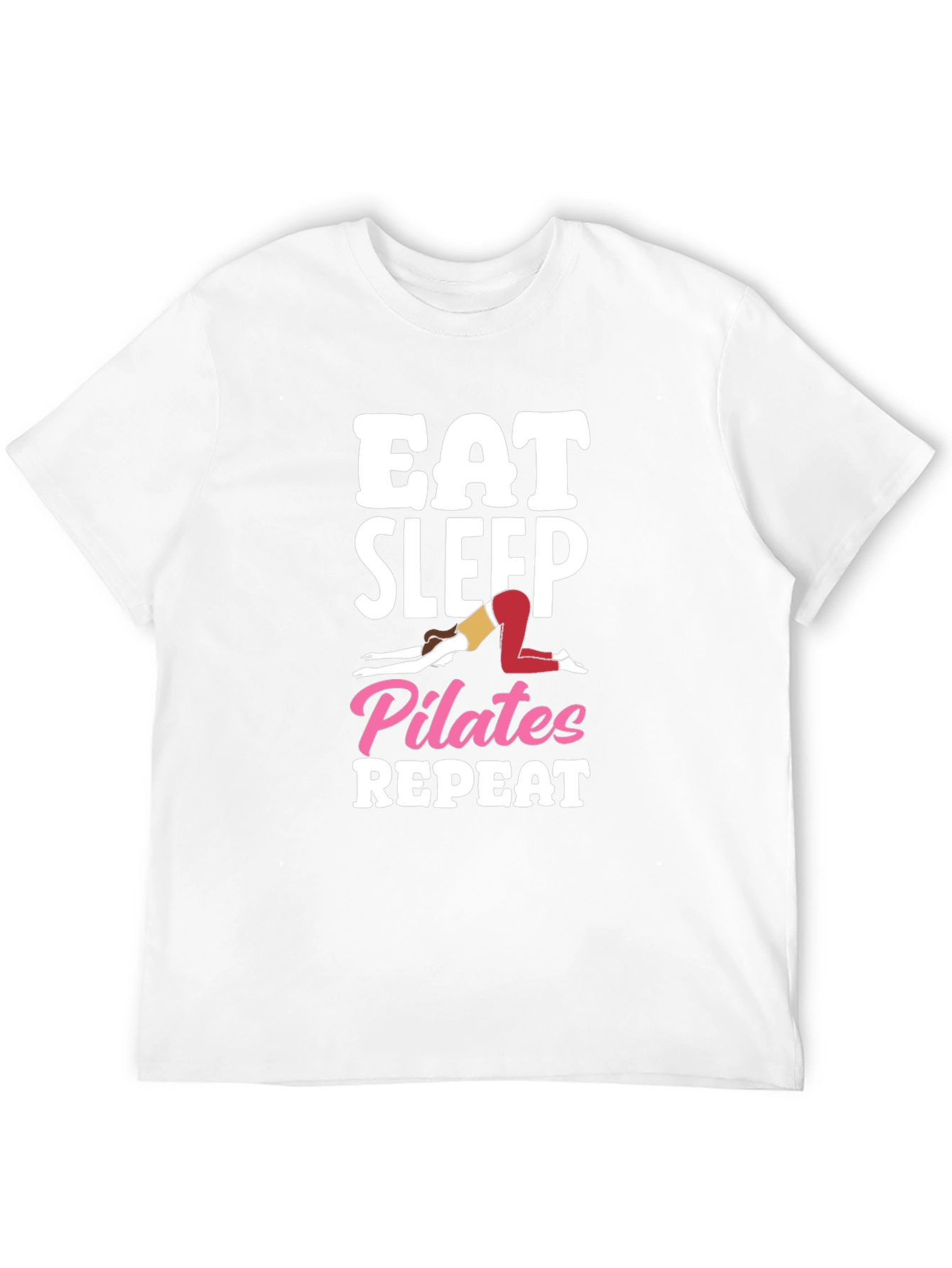 Eat Sleep Pilates Repeat Graphic Tee