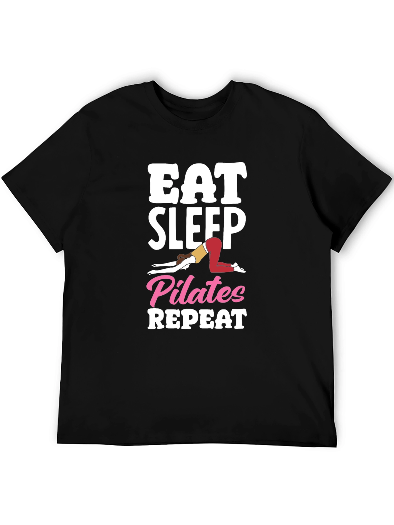 Eat Sleep Pilates Repeat Graphic Tee