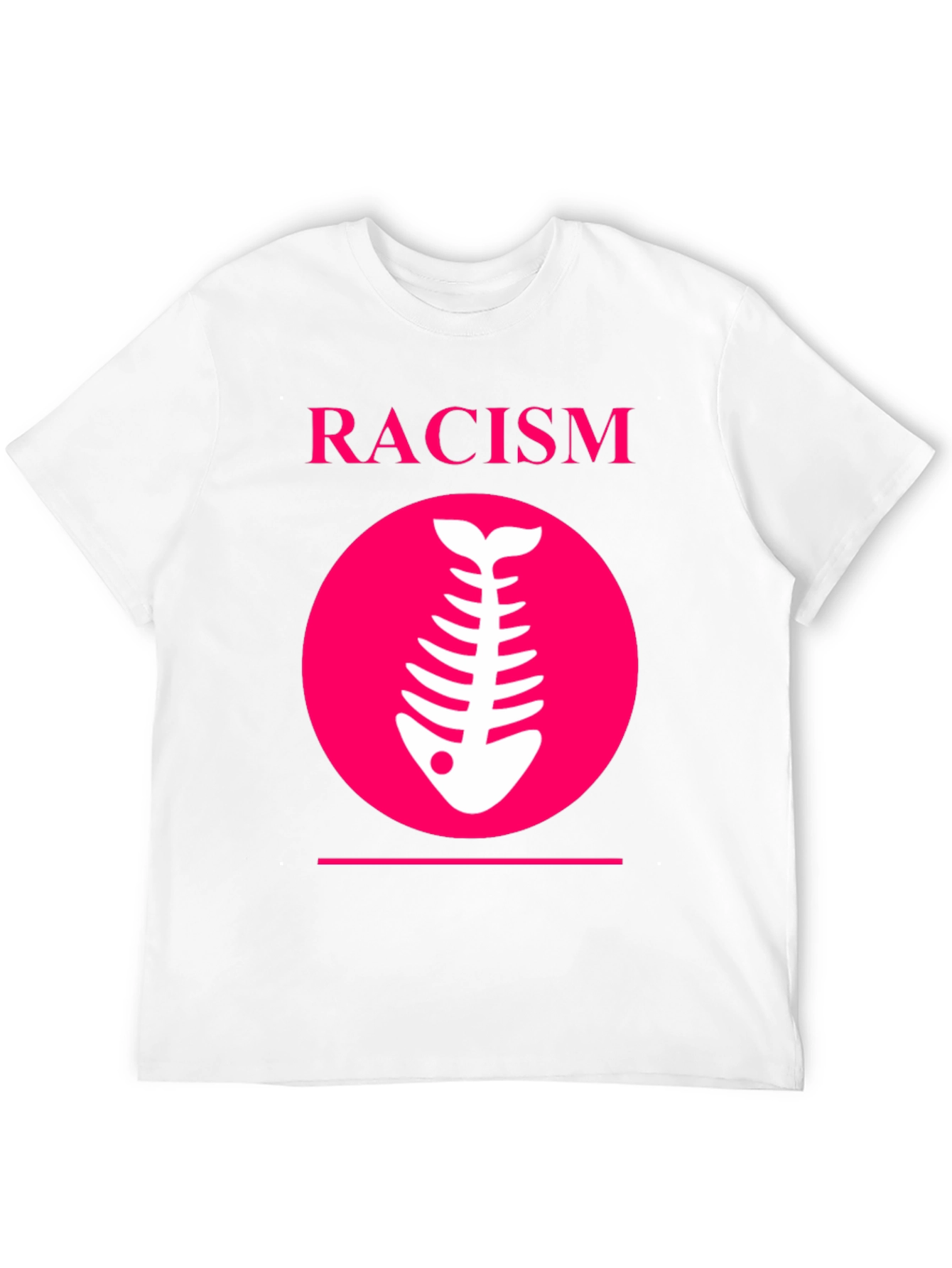 Racism Fishbone Graphic Tee - Black