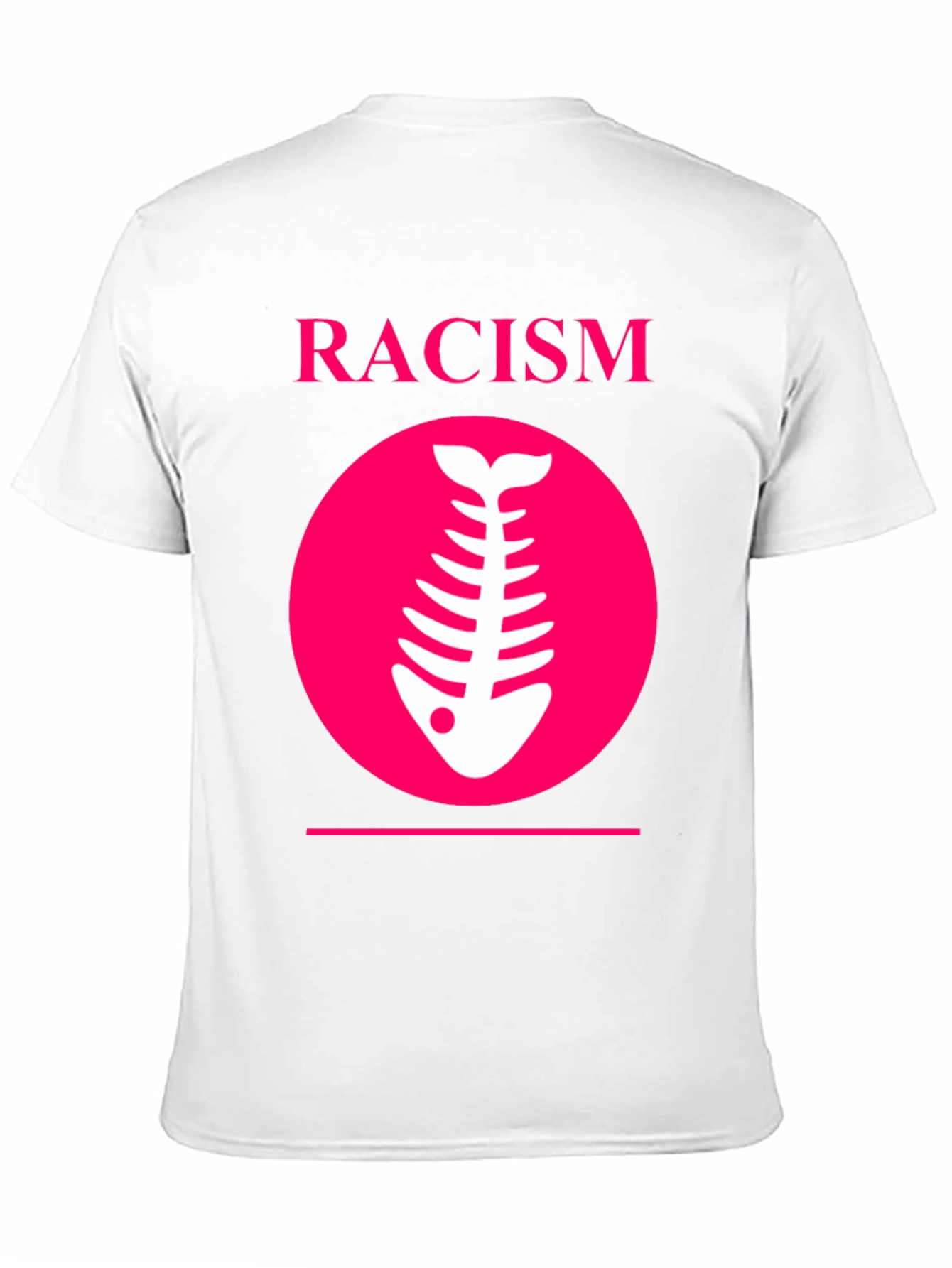 Racism Fishbone Graphic Tee - Black