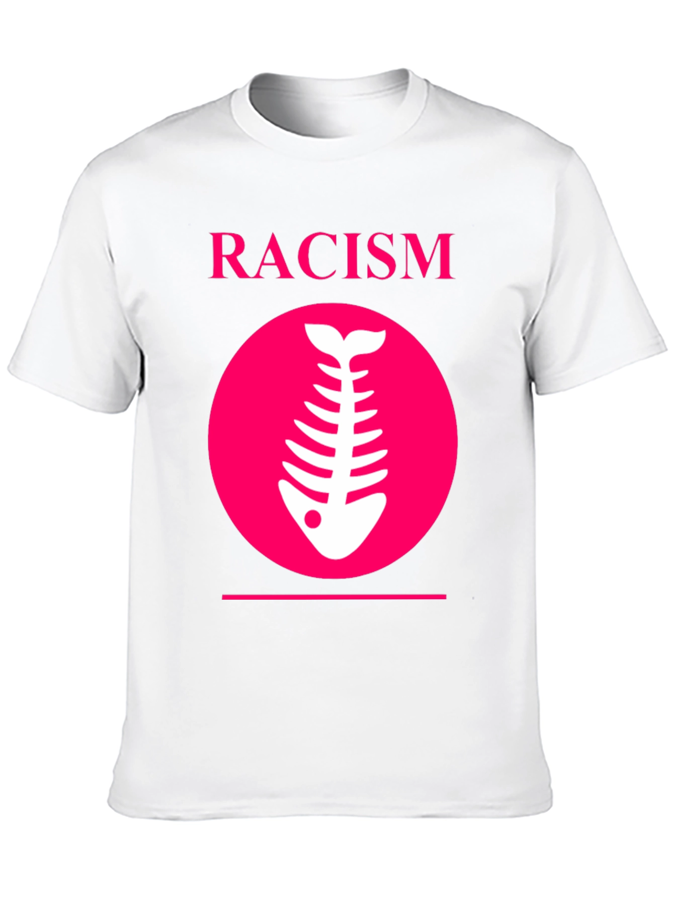 Racism Fishbone Graphic Tee - Black