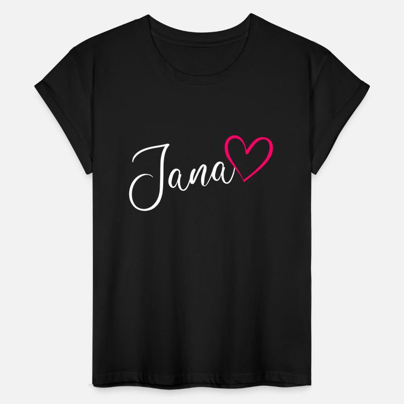 Jana Name Pink Heart