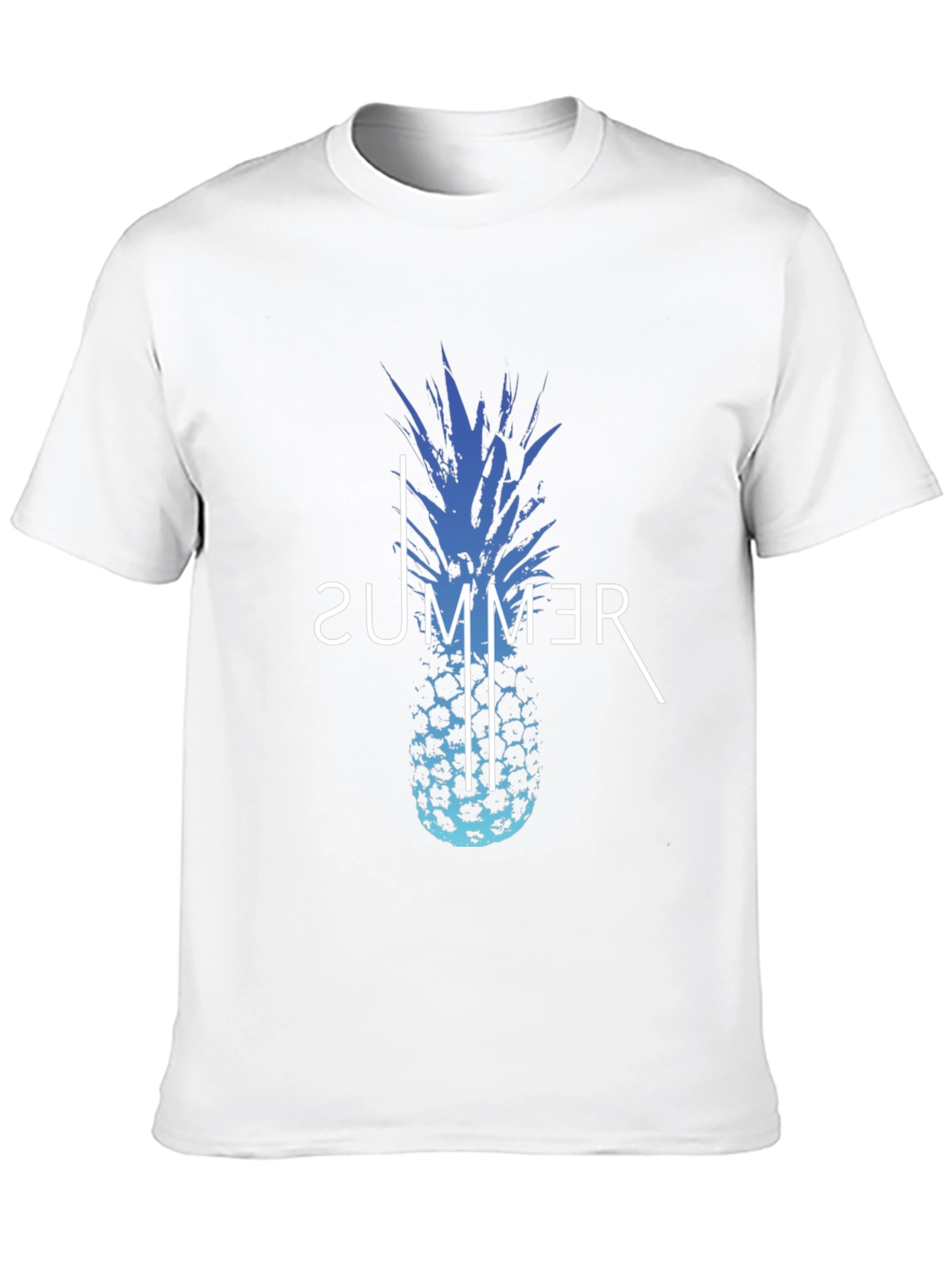 Summer Pineapple Graphic Print T-Shirt