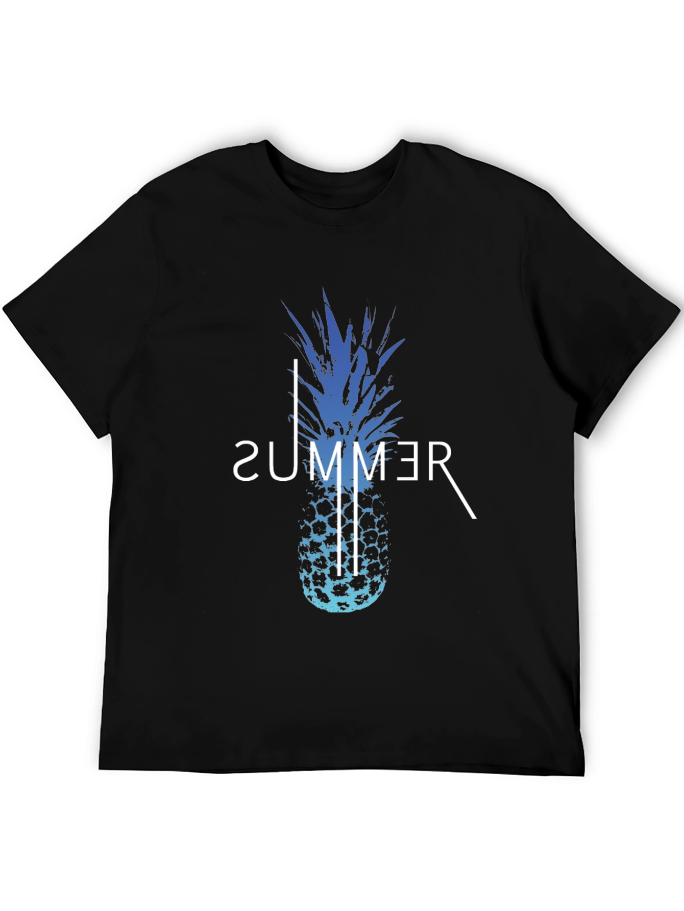 Summer Pineapple Graphic Print T-Shirt