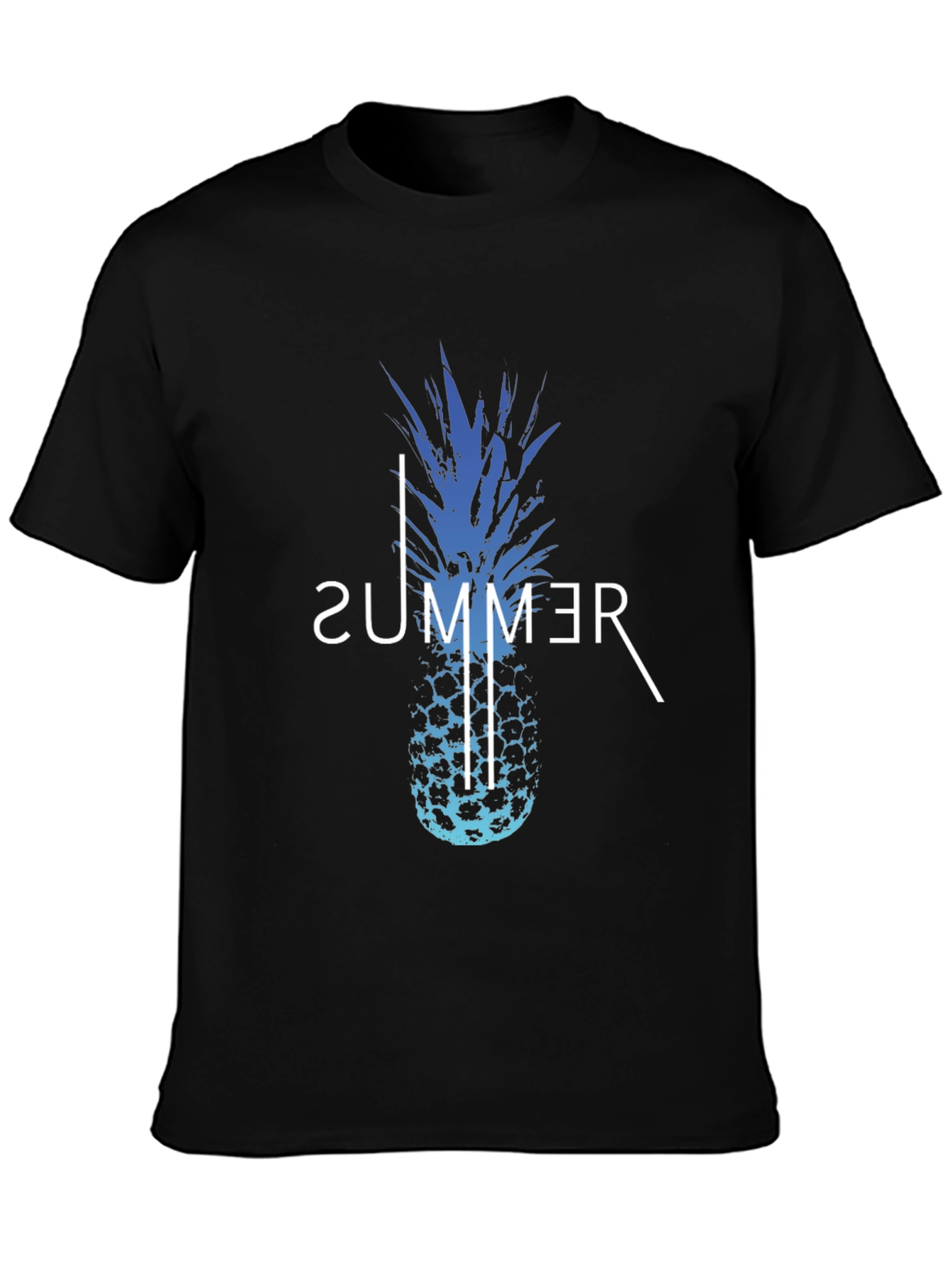 Summer Pineapple Graphic Print T-Shirt