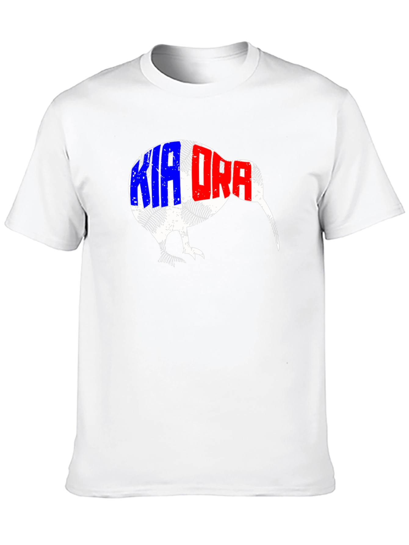 Kia Ora Kiwi Bird Black T-Shirt