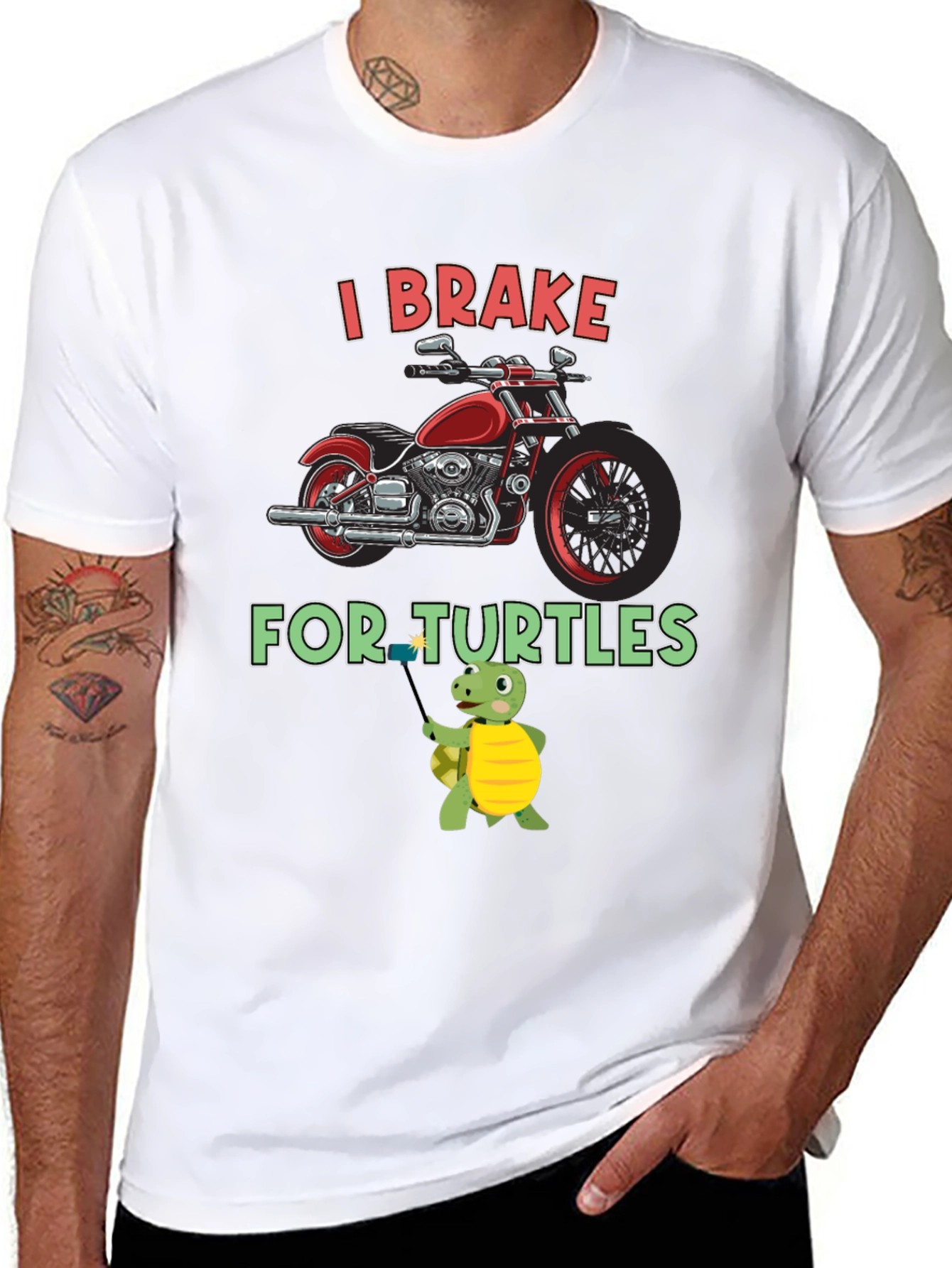 I Brake For Turtles Graphic Tee