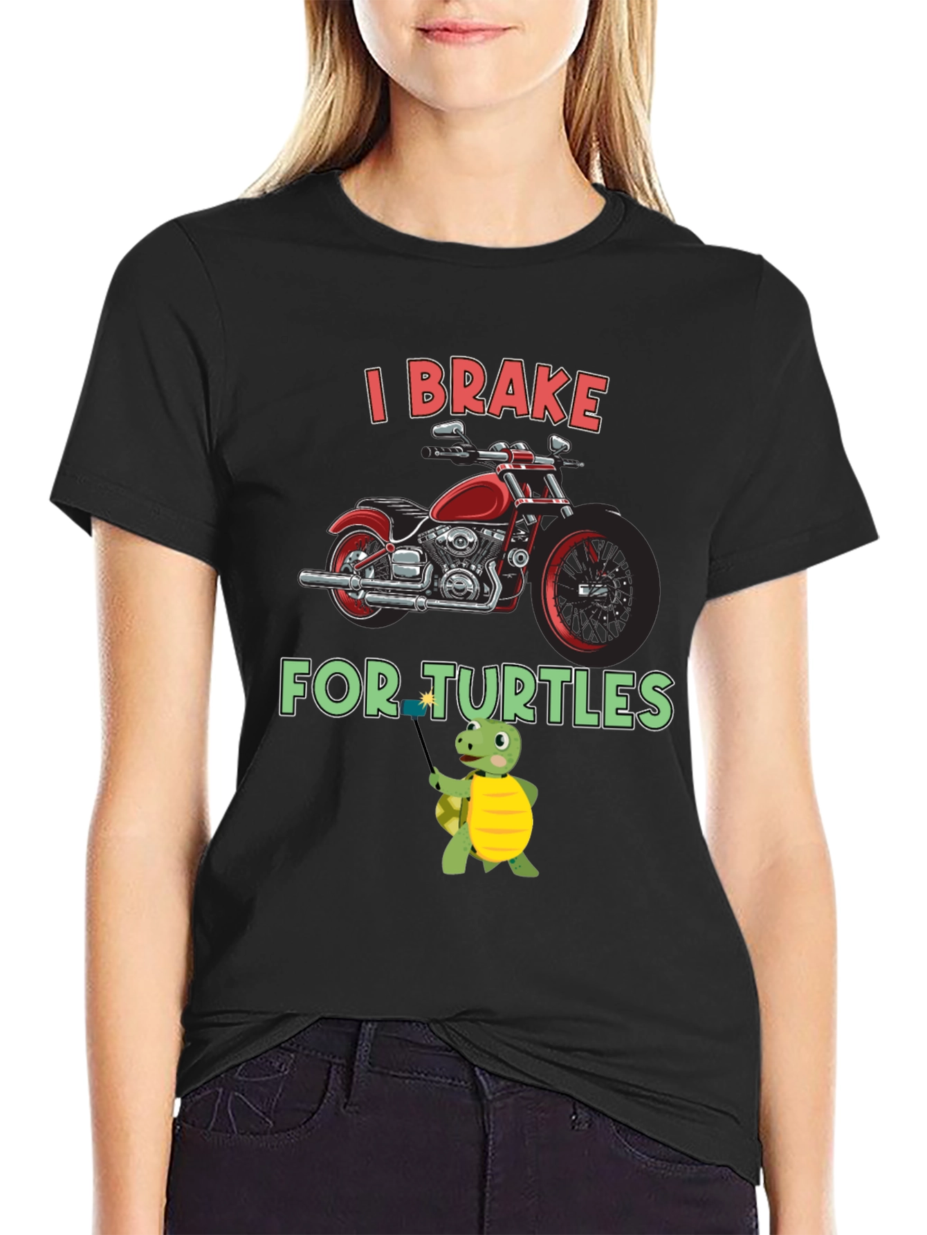 I Brake For Turtles Graphic Tee