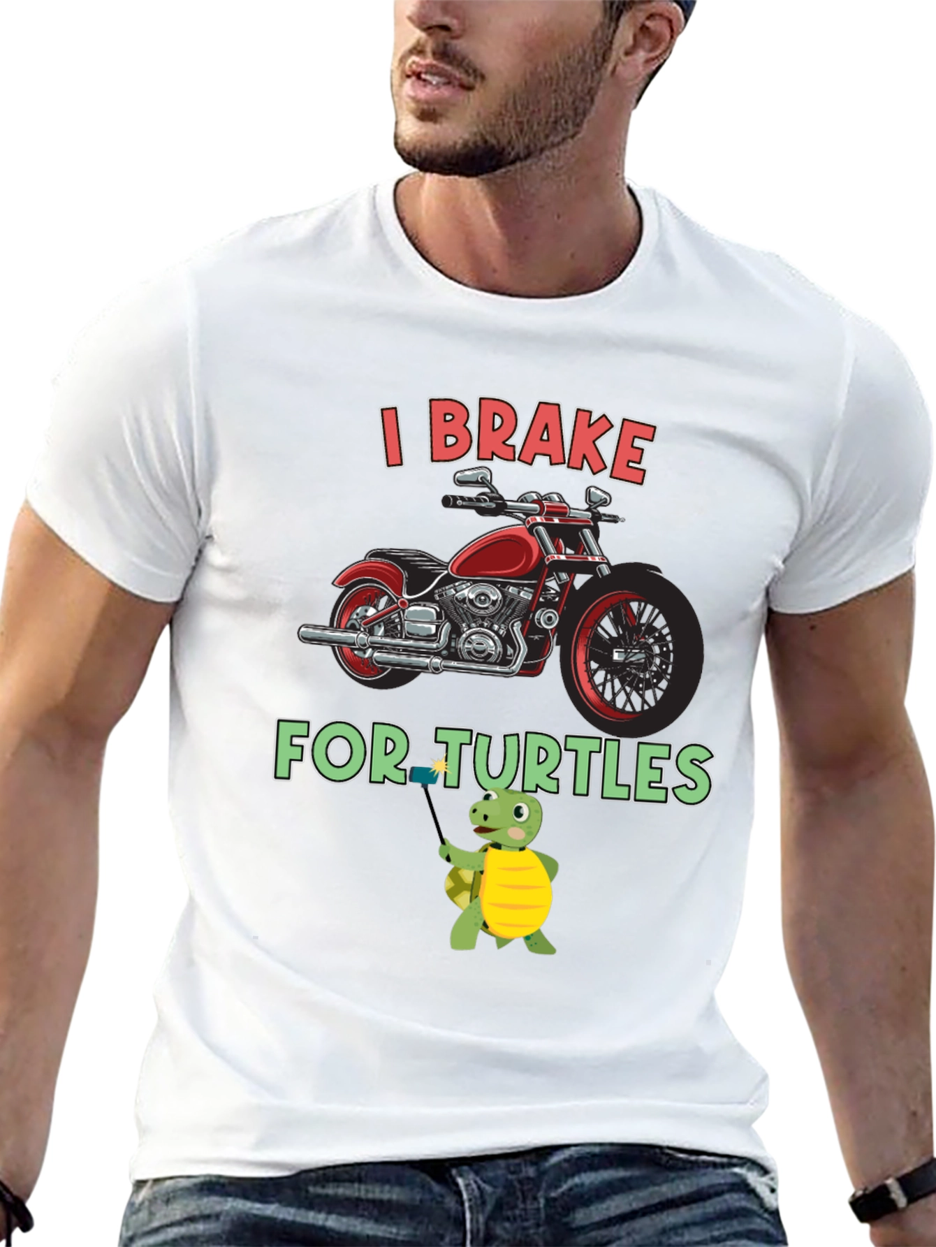 I Brake For Turtles Graphic Tee