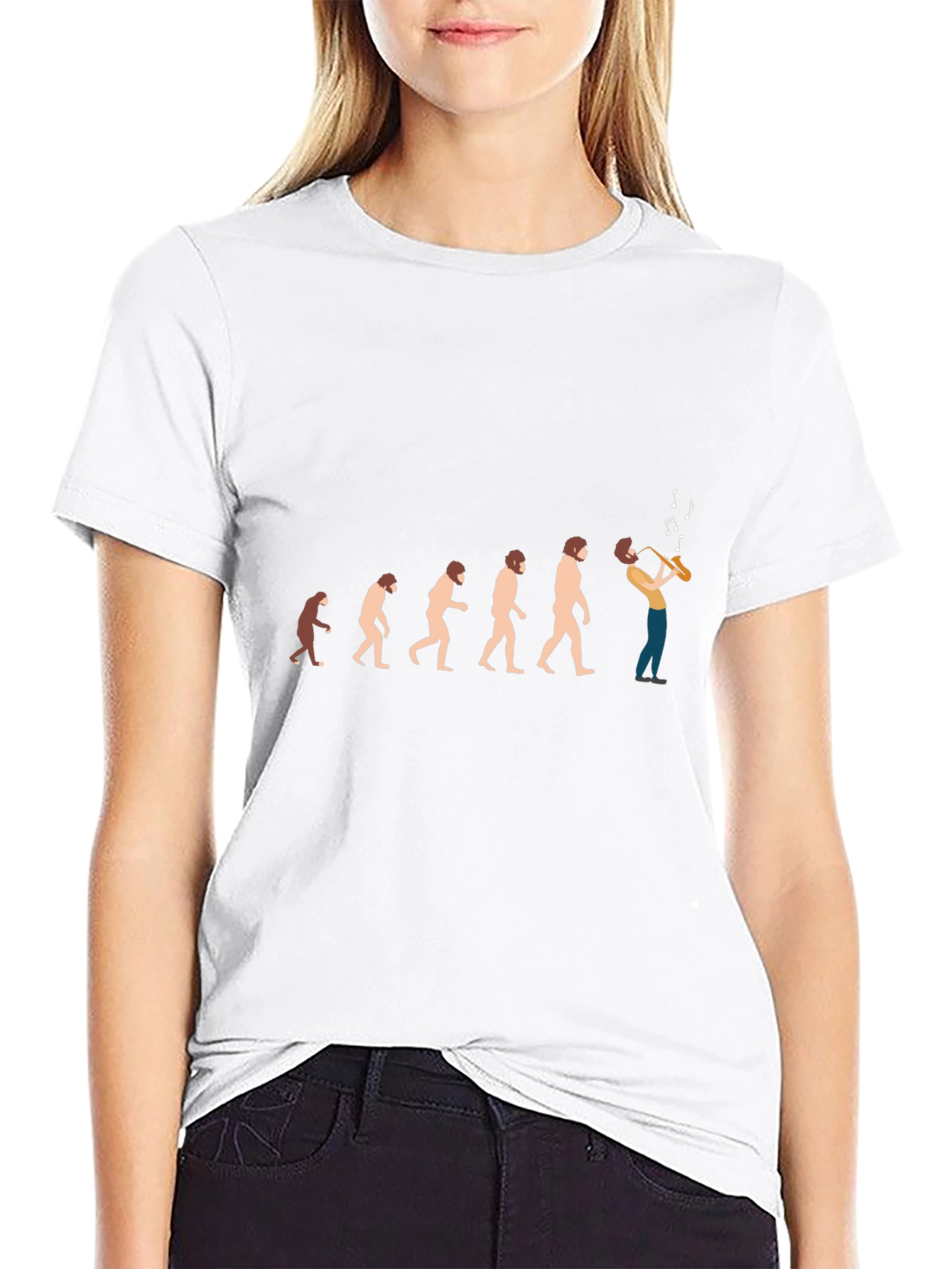 Evolution of Saxophone Player T-Shirt