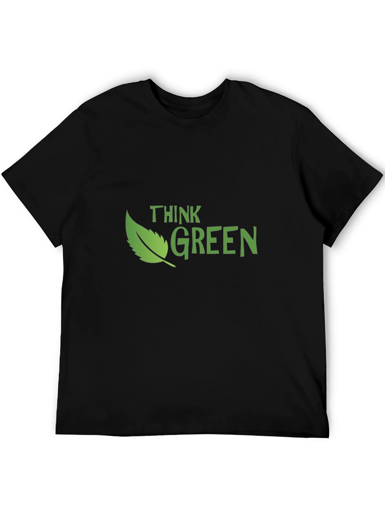 Think Green Graphic Tee - Eco-Friendly Style