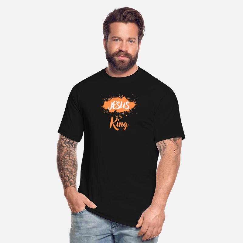JESUS is my King orange light