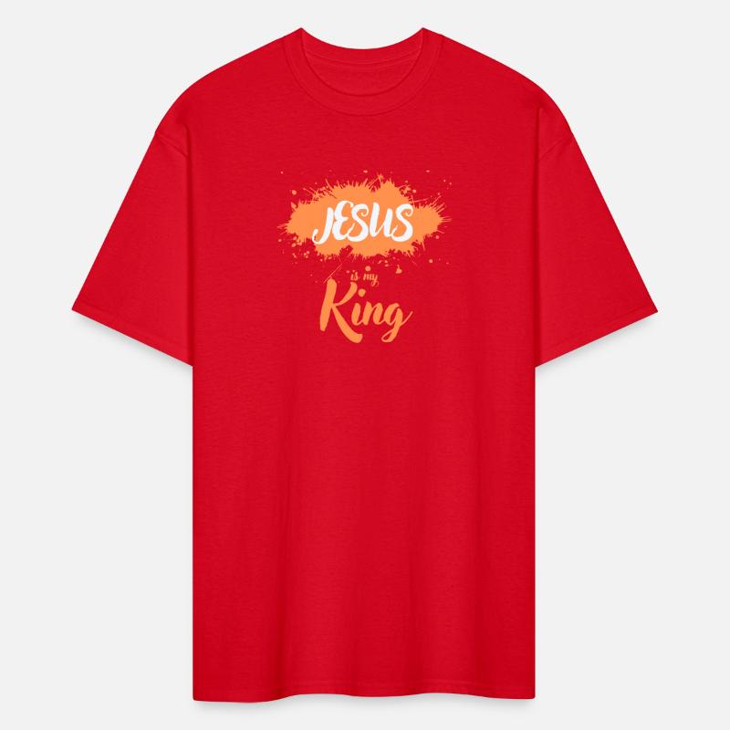 JESUS is my King orange light