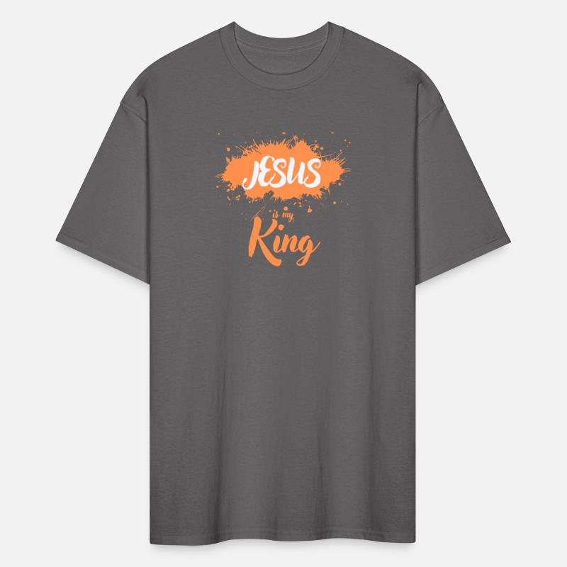 JESUS is my King orange light