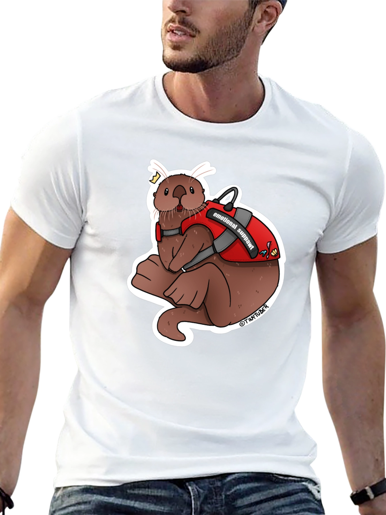 Emotional Support Otter Graphic Tee
