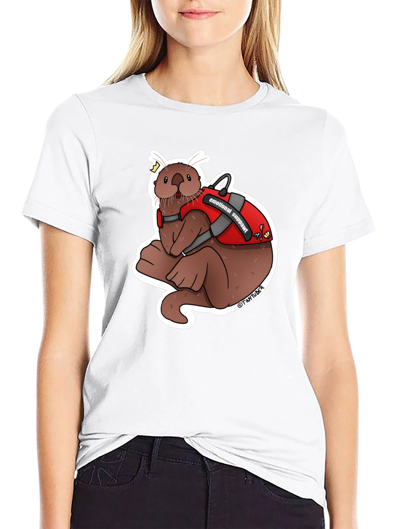Emotional Support Otter Graphic Tee