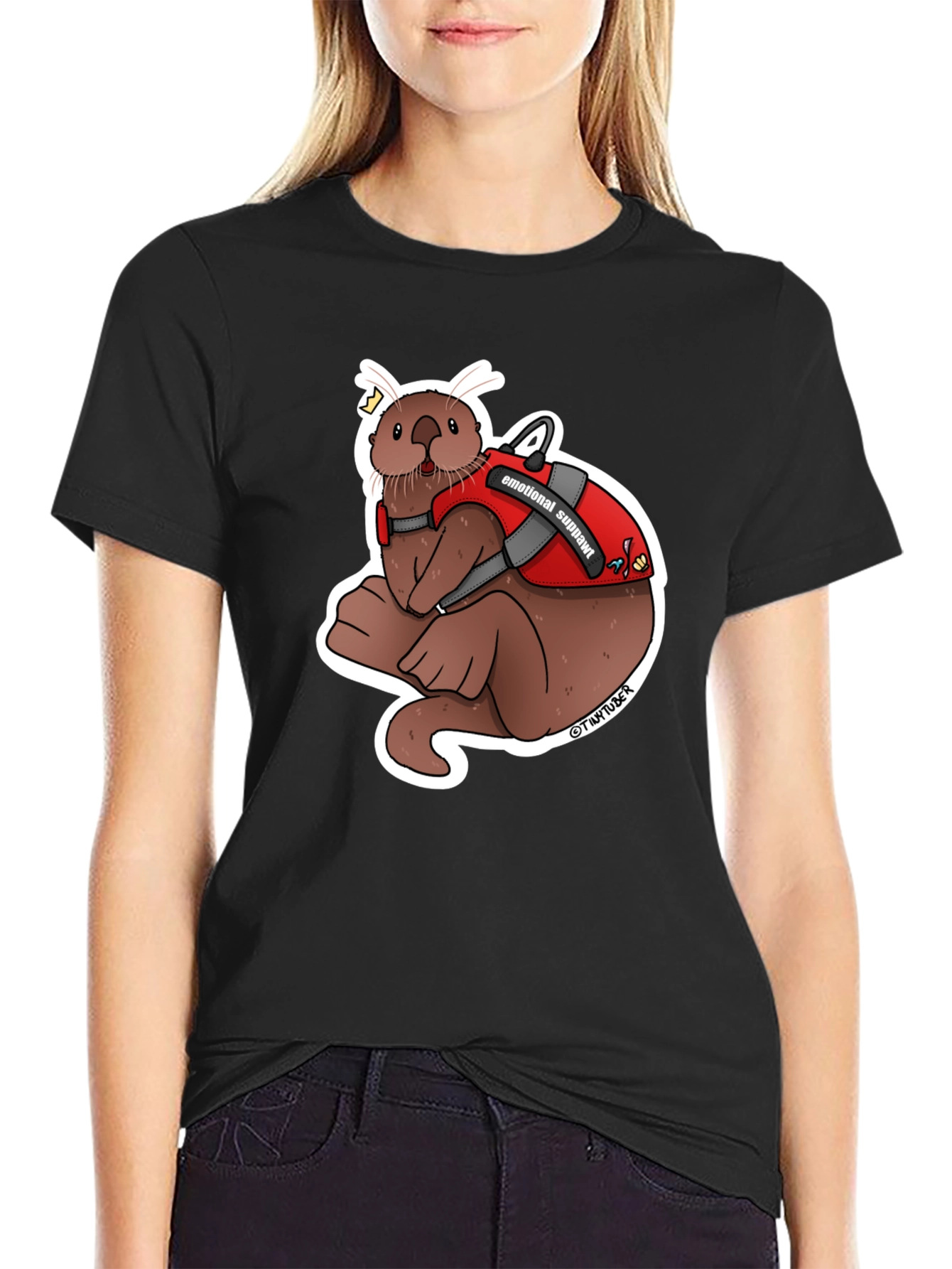 Emotional Support Otter Graphic Tee