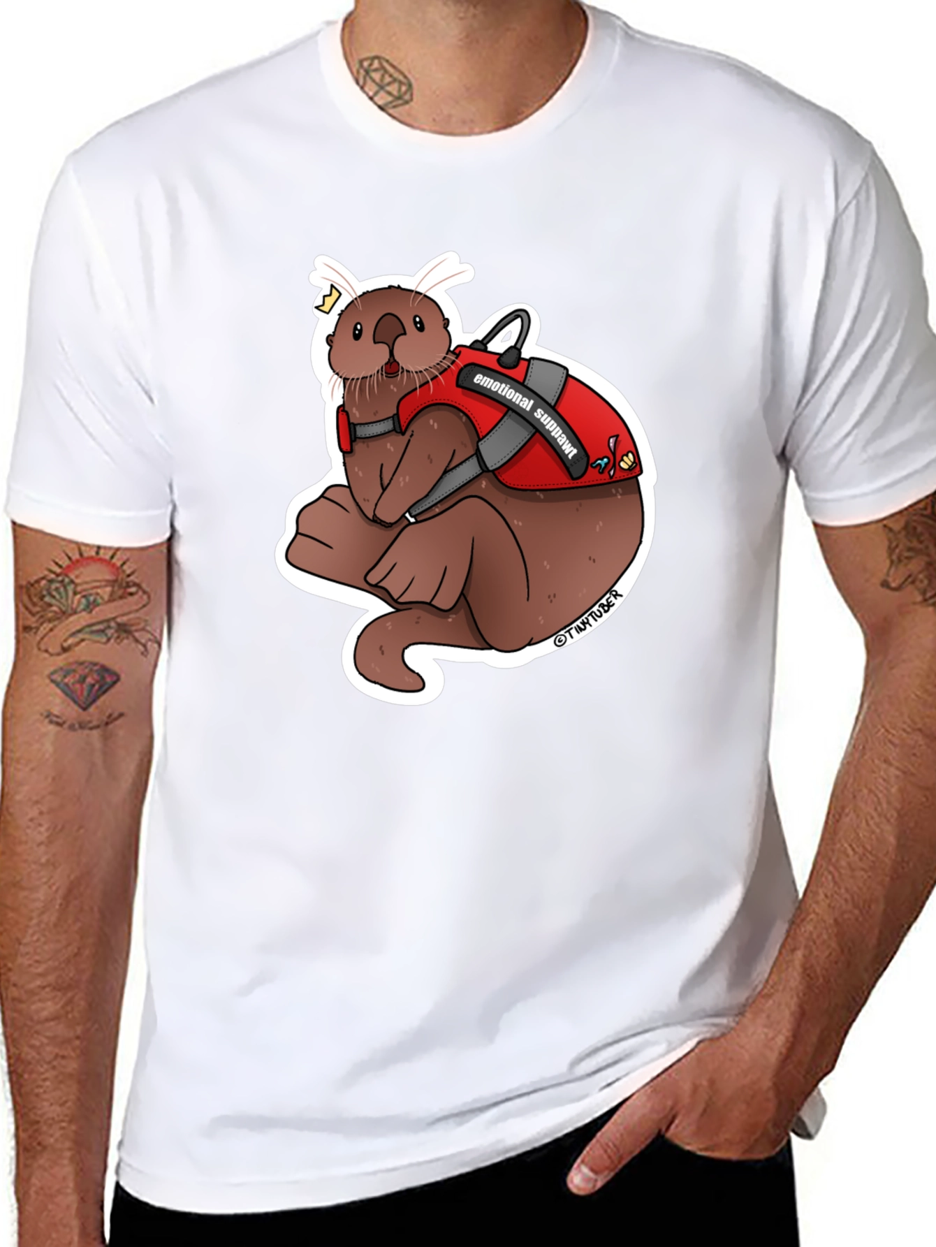 Emotional Support Otter Graphic Tee