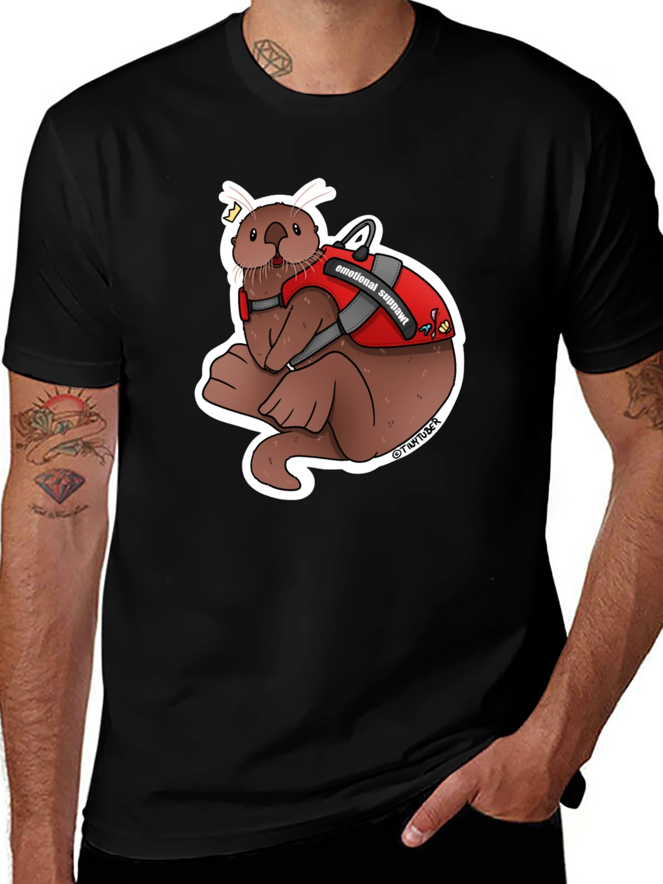 Emotional Support Otter Graphic Tee