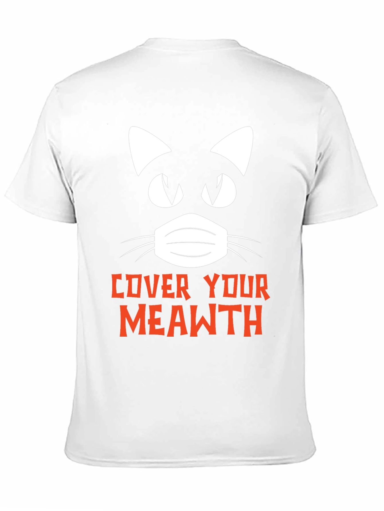 Cover Your Meawth T-Shirt Black Novelty Graphic Tee