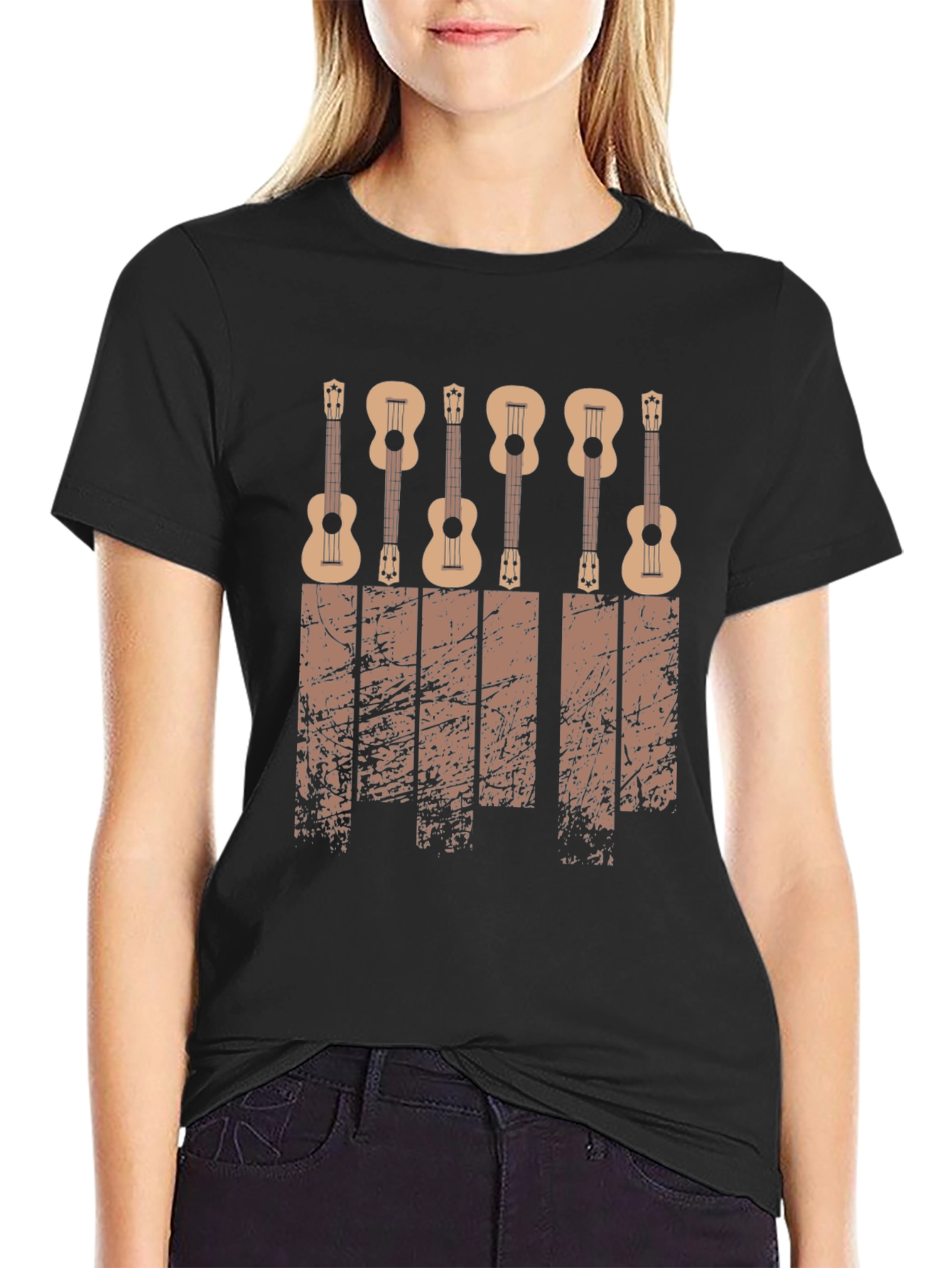 Ukulele Graphic Tee - Musical Instrument T-Shirt