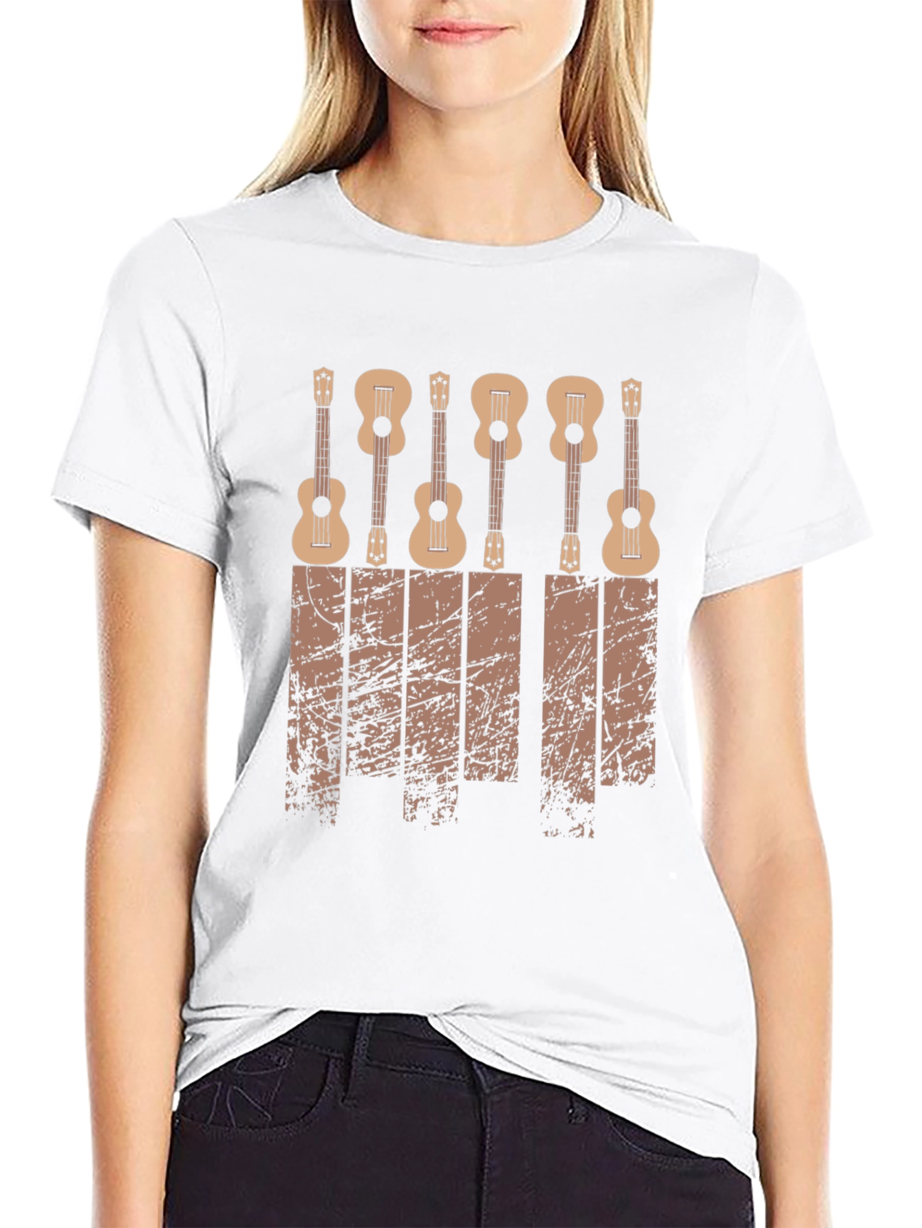 Ukulele Graphic Tee - Musical Instrument T-Shirt