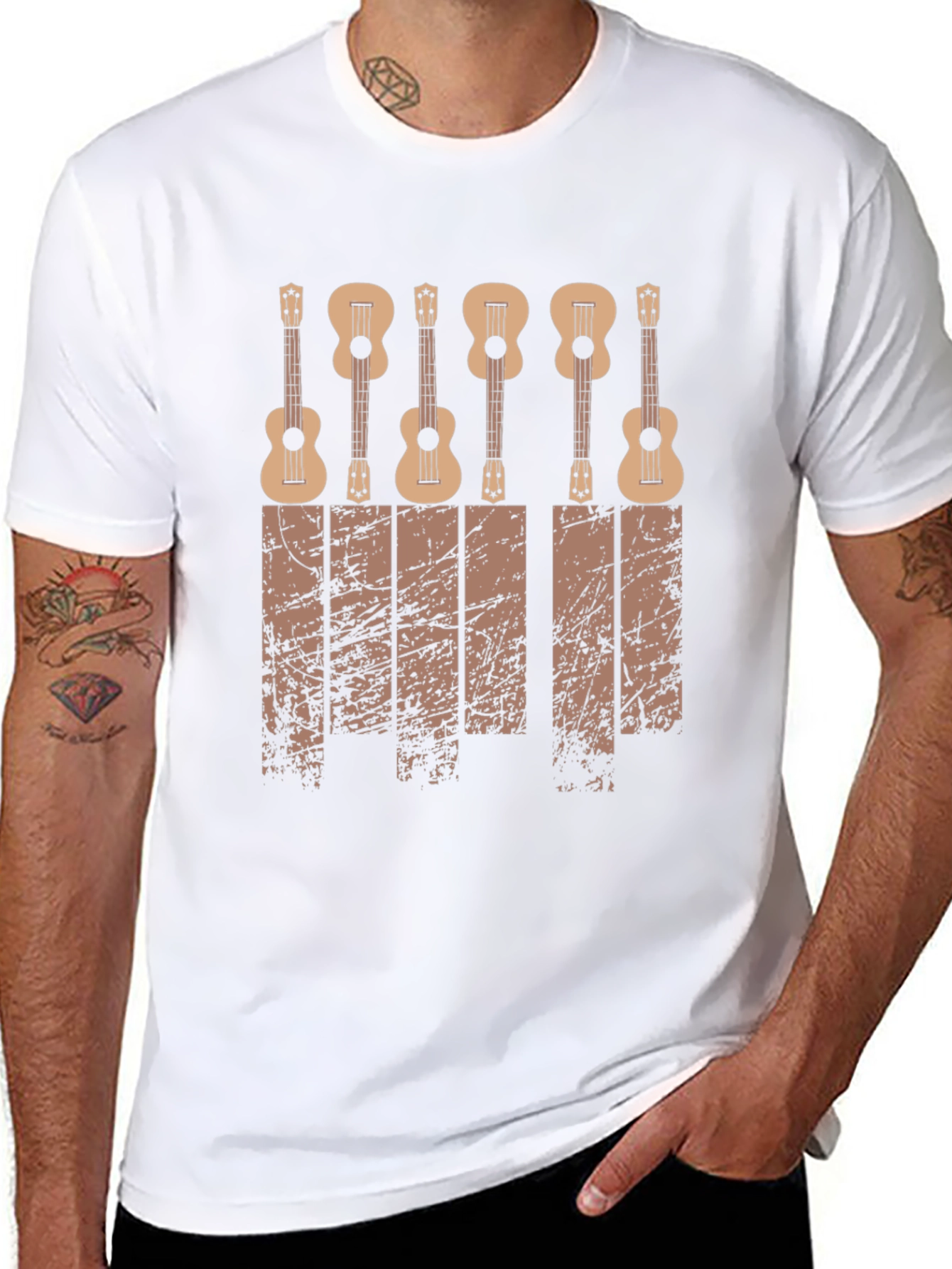 Ukulele Graphic Tee - Musical Instrument T-Shirt