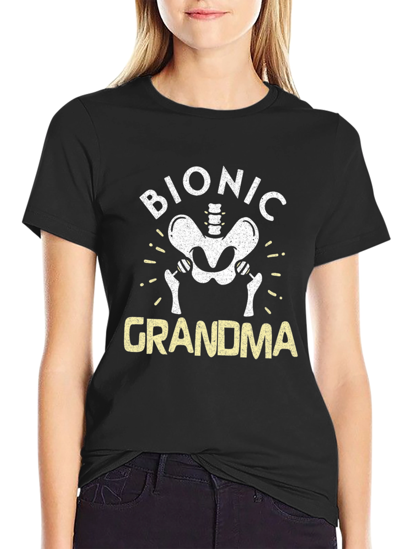 Bionic Grandma T-Shirt - Funny Hip Replacement Tee