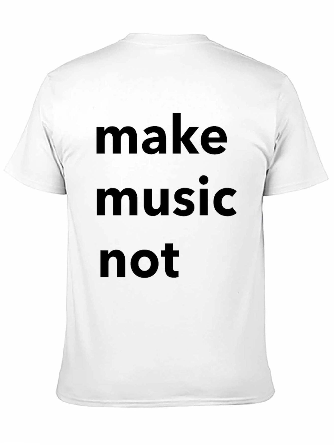 Make Music Not War Graphic Tee - Black