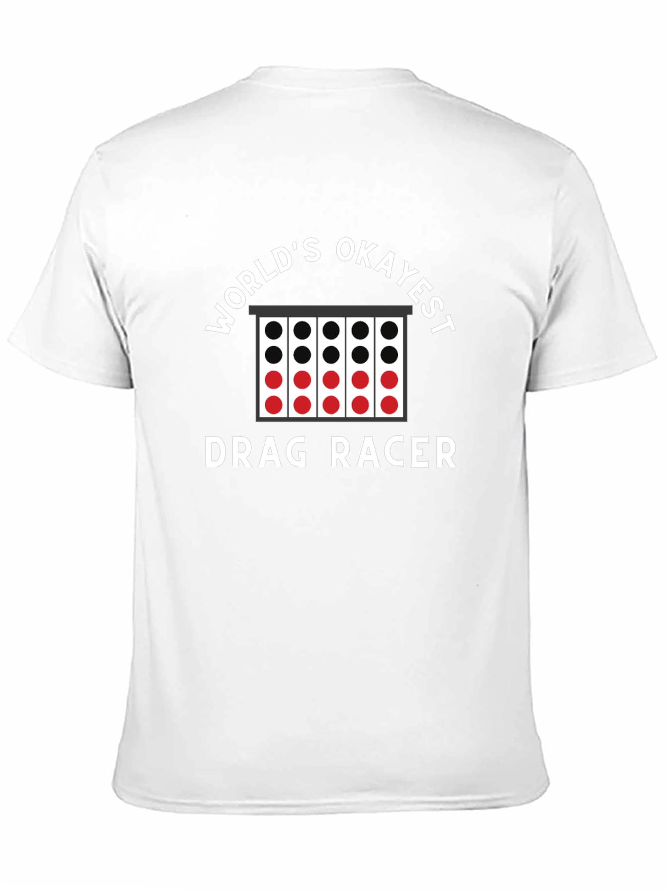 Worlds Okayest Drag Racer Black Graphic Tee