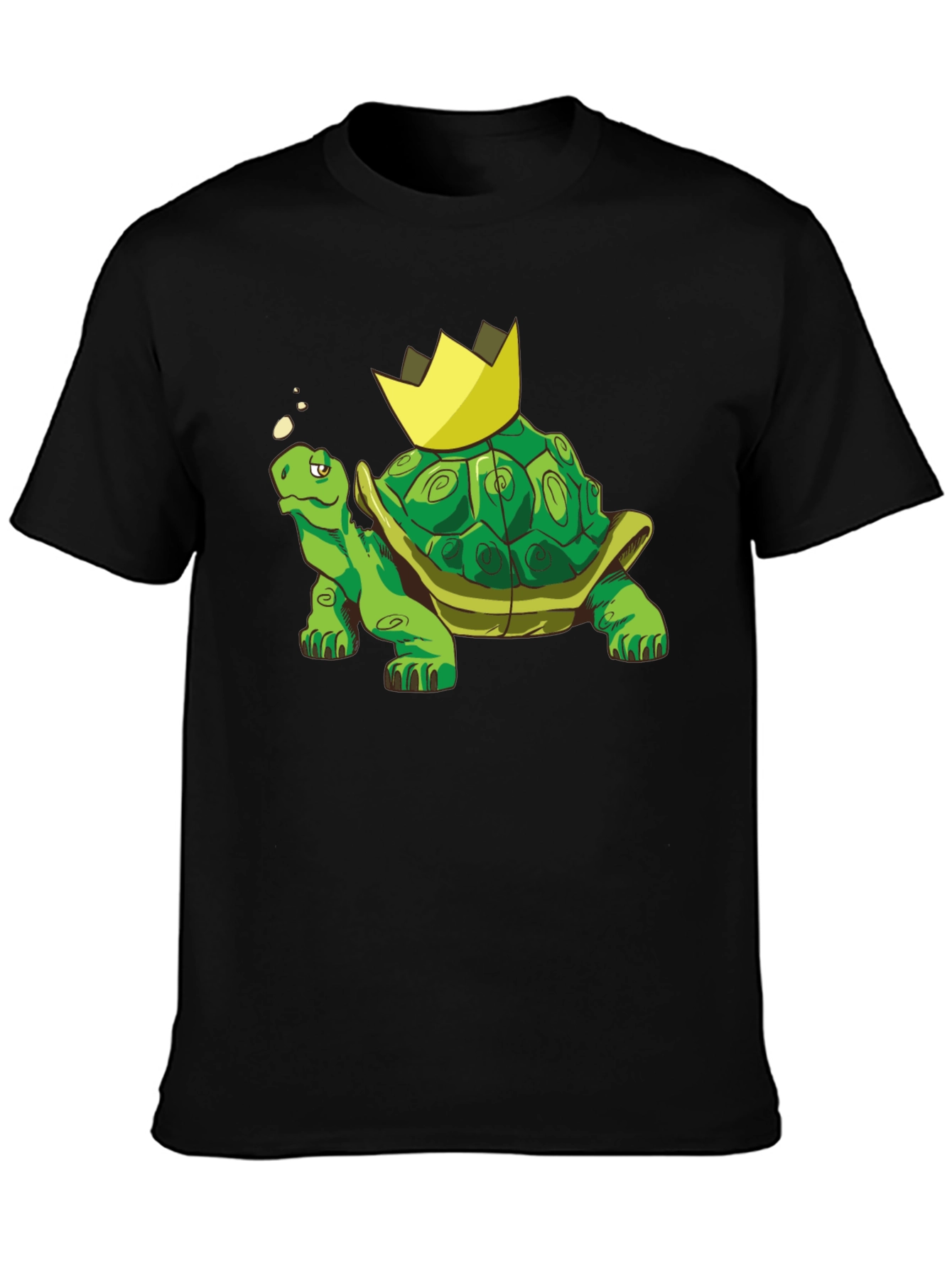 King Turtle T-Shirt - Cartoon Graphic Tee