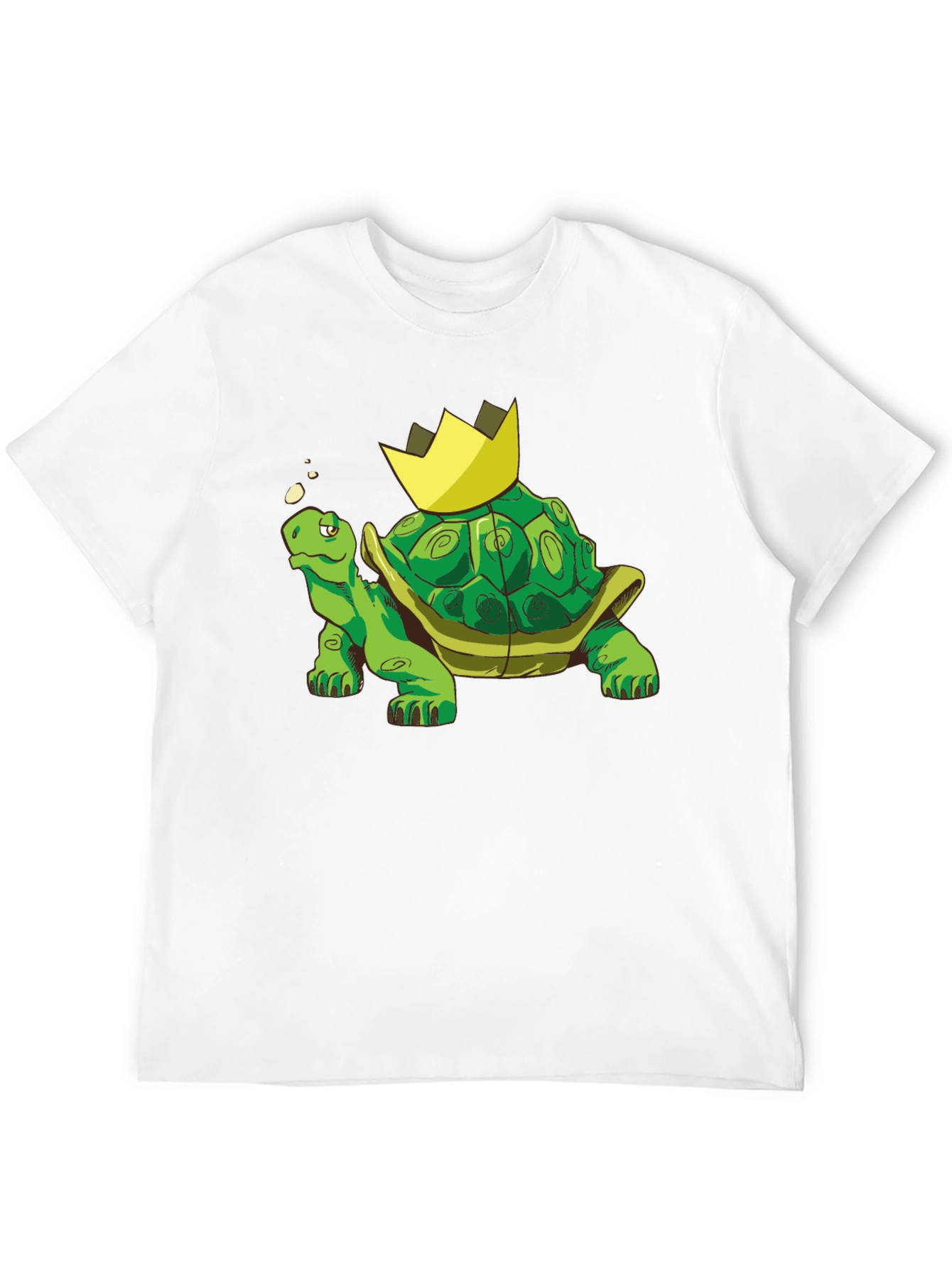 King Turtle T-Shirt - Cartoon Graphic Tee