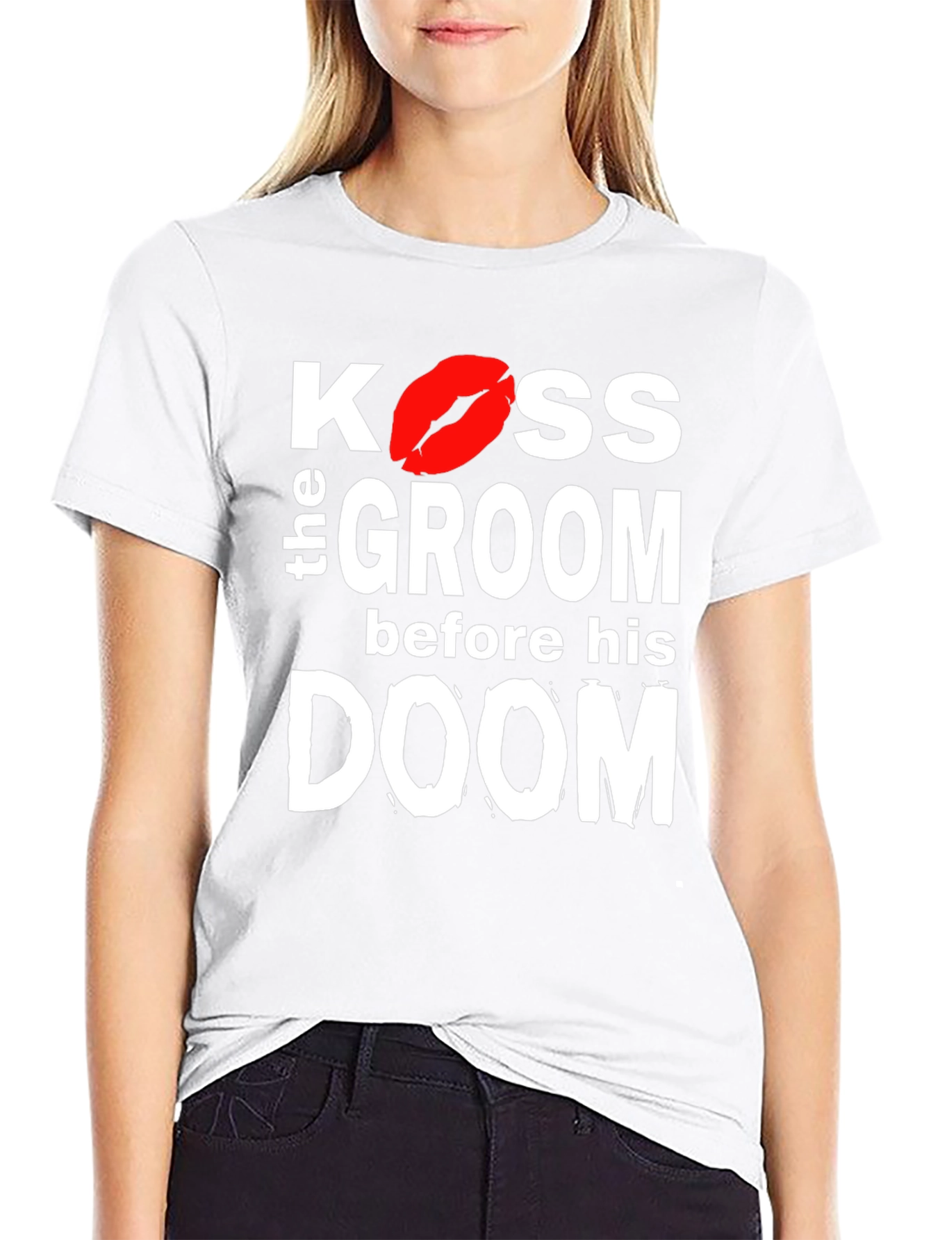 Kiss the Groom T-Shirt - Bachelor Party