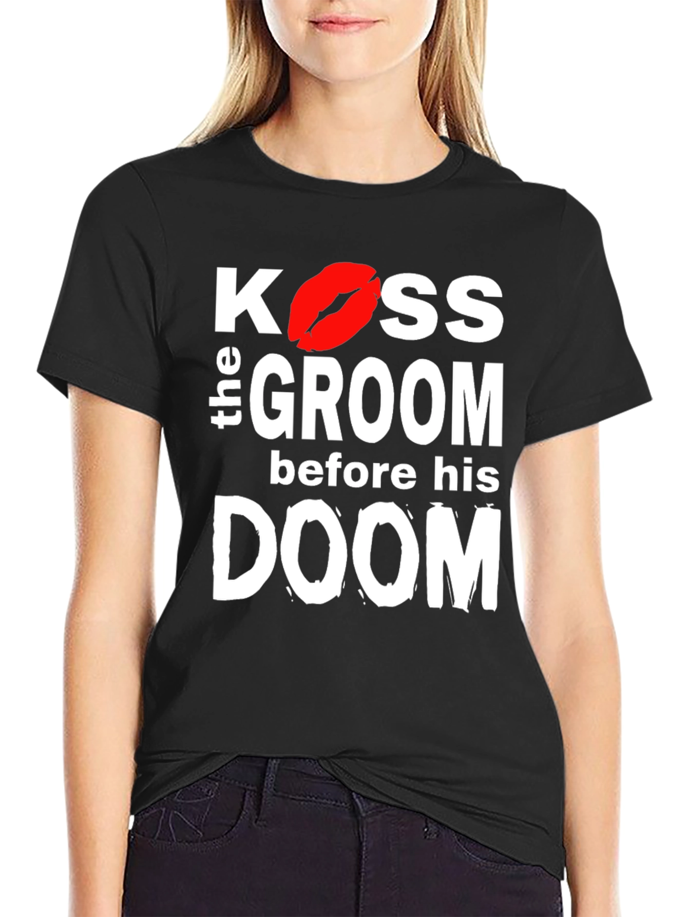 Kiss the Groom T-Shirt - Bachelor Party