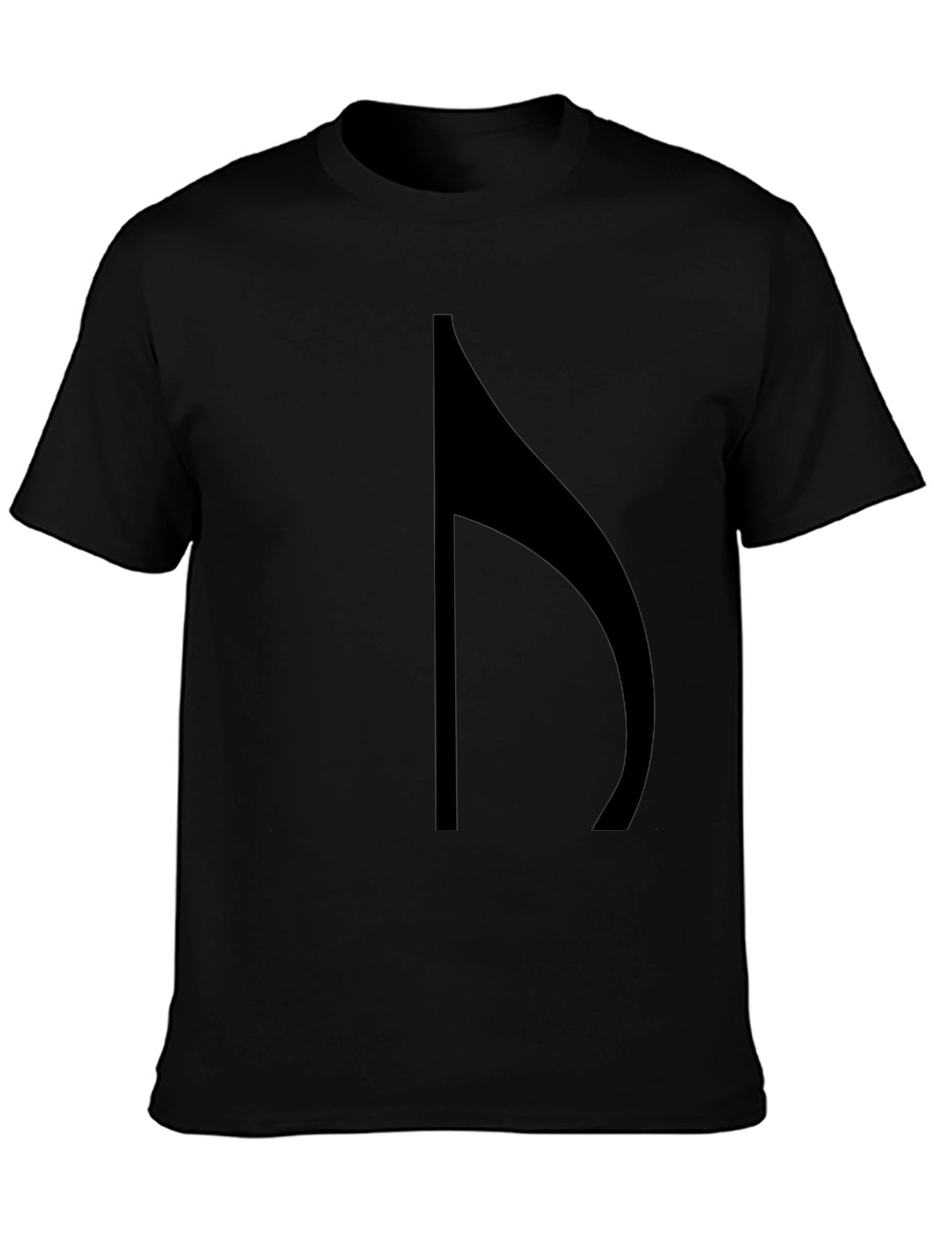 Mens Black T-Shirt with Abstract Graphic