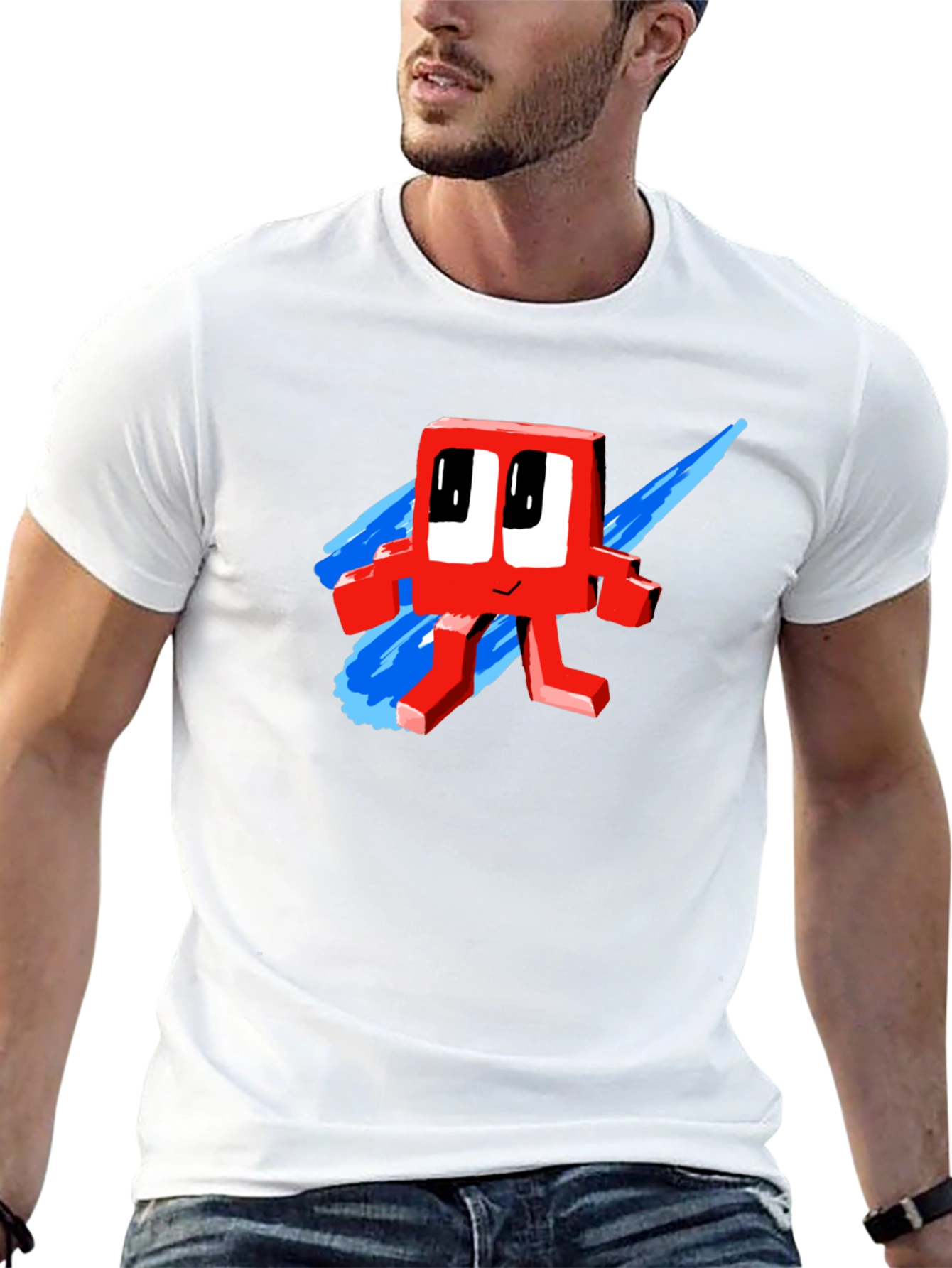 Retro Red Character T-Shirt