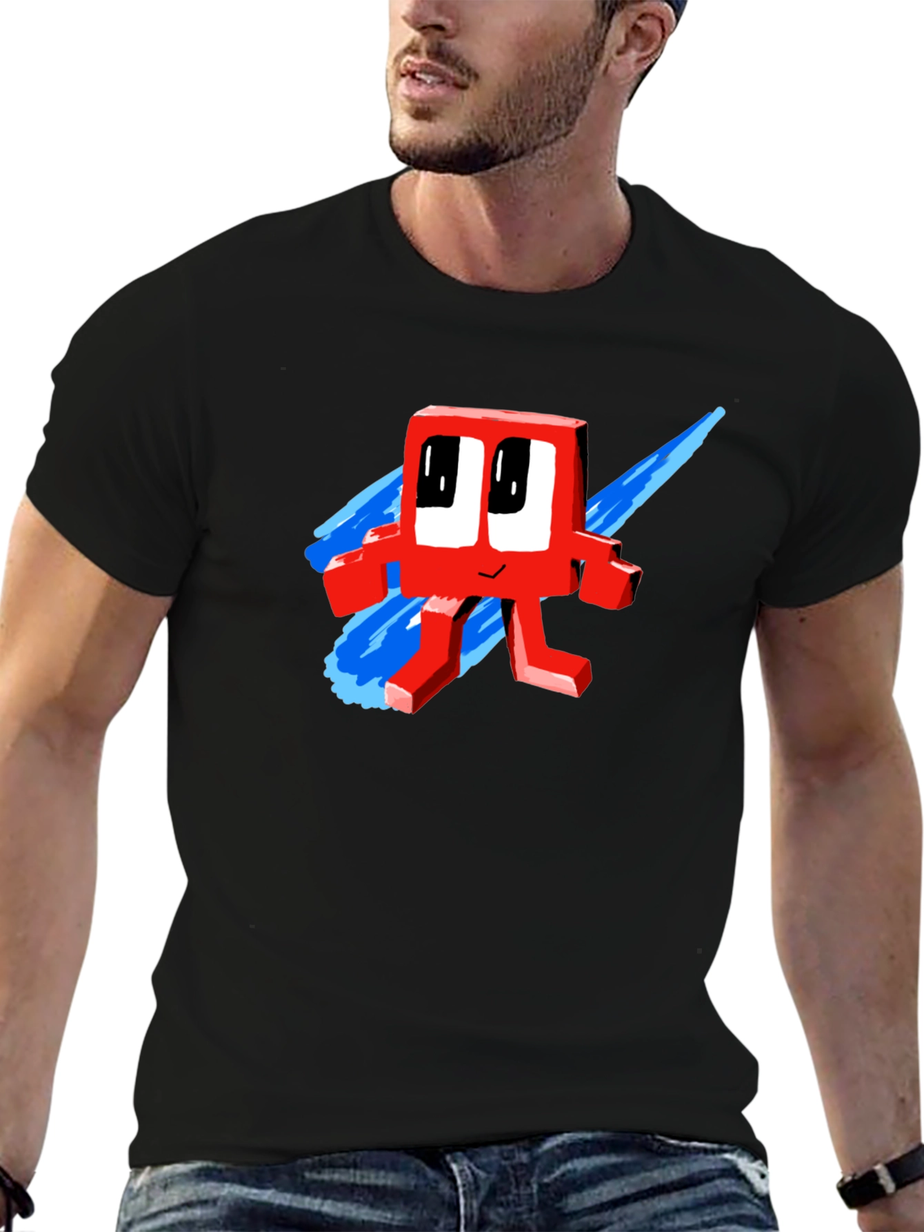 Retro Red Character T-Shirt