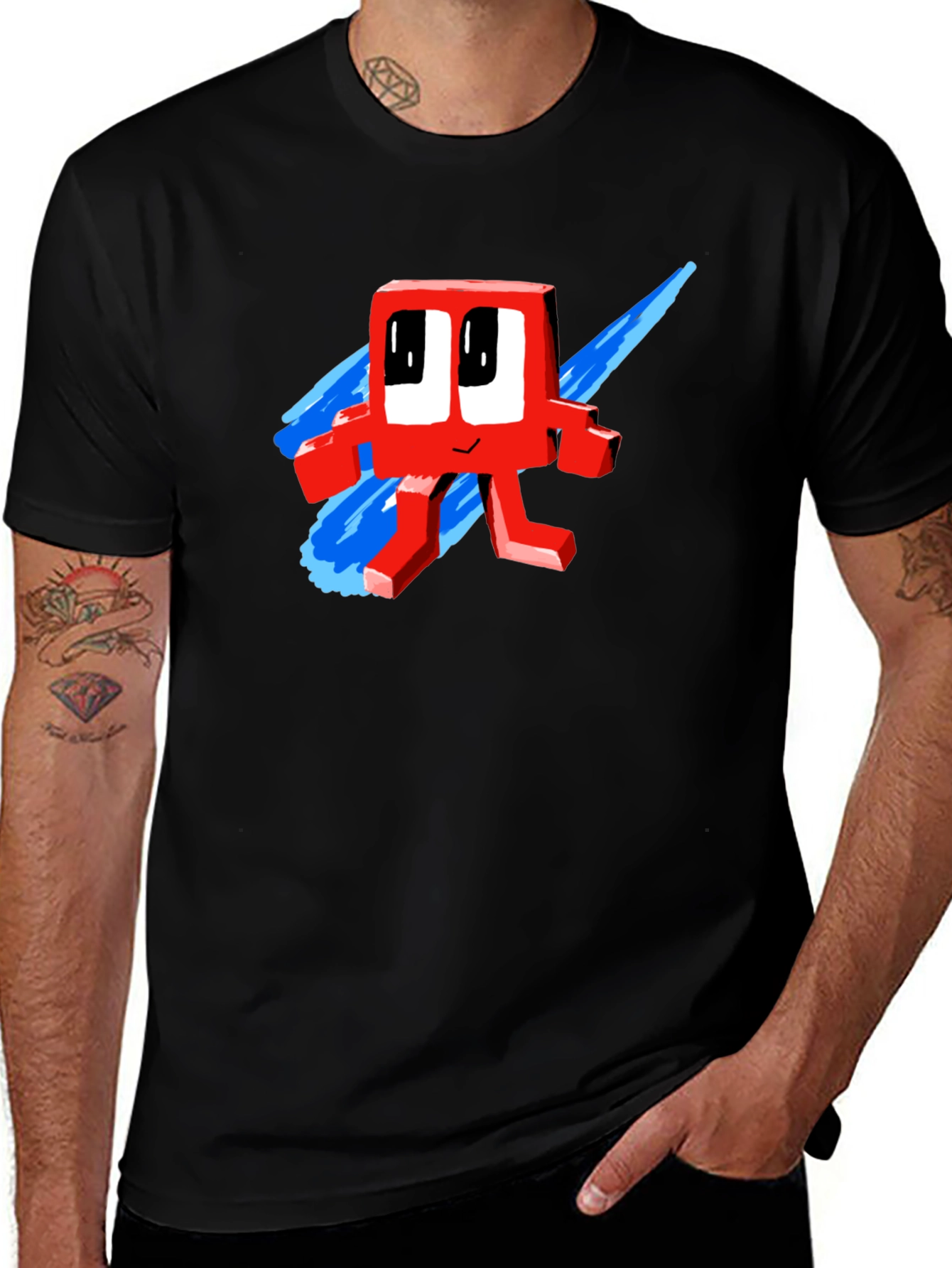 Retro Red Character T-Shirt