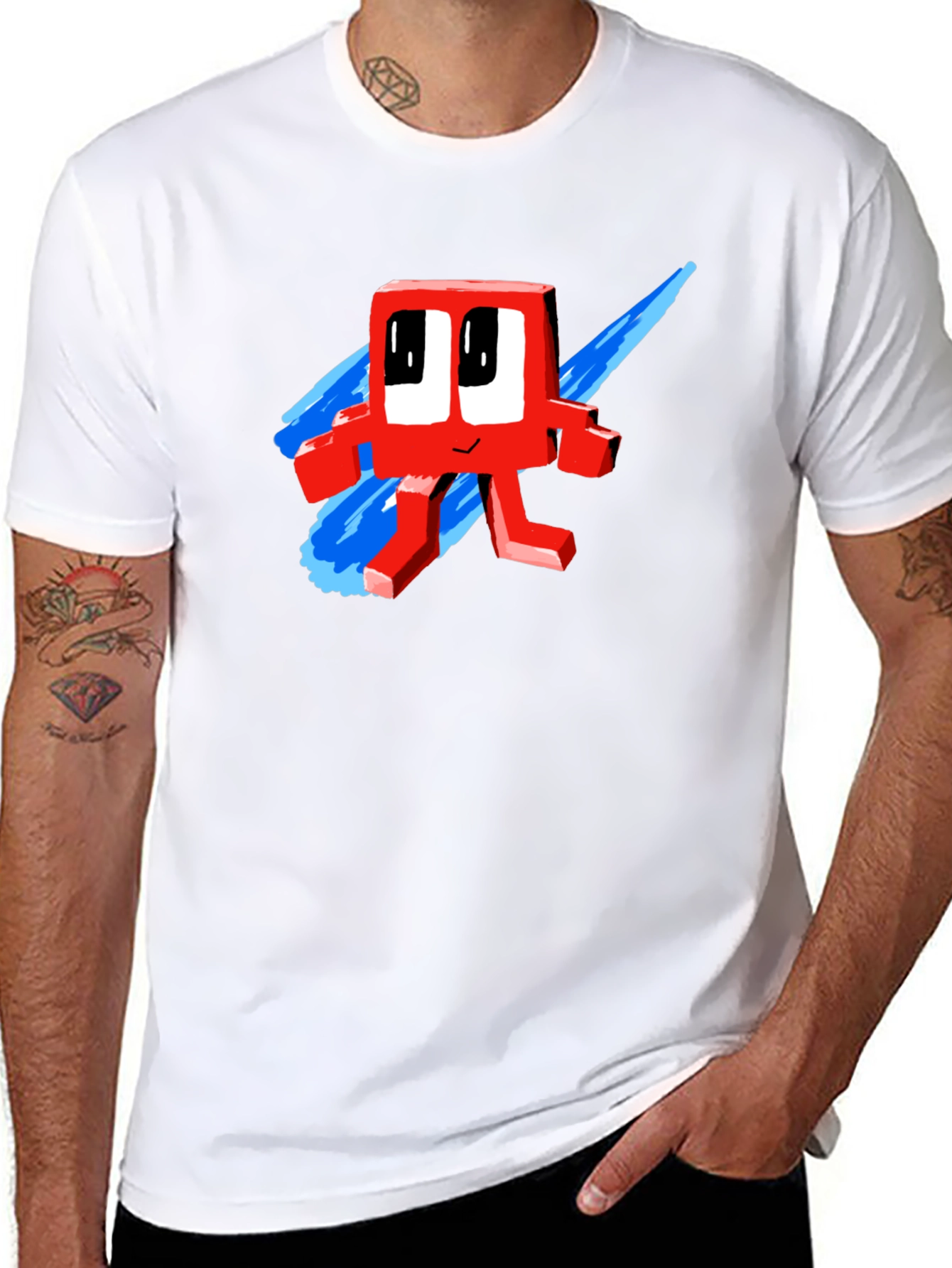 Retro Red Character T-Shirt